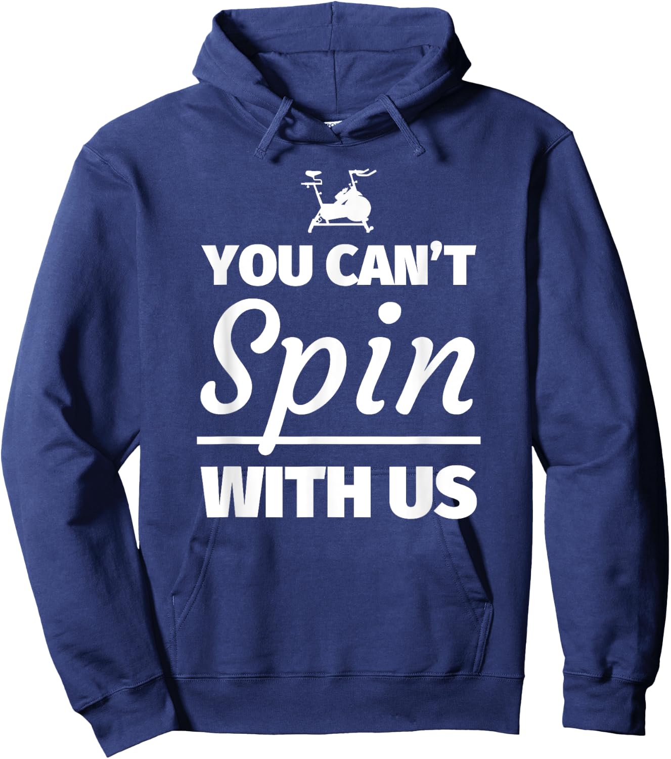 You can't spin with us - Funny Spinning Gift Hoodie - Hoodie | Navy