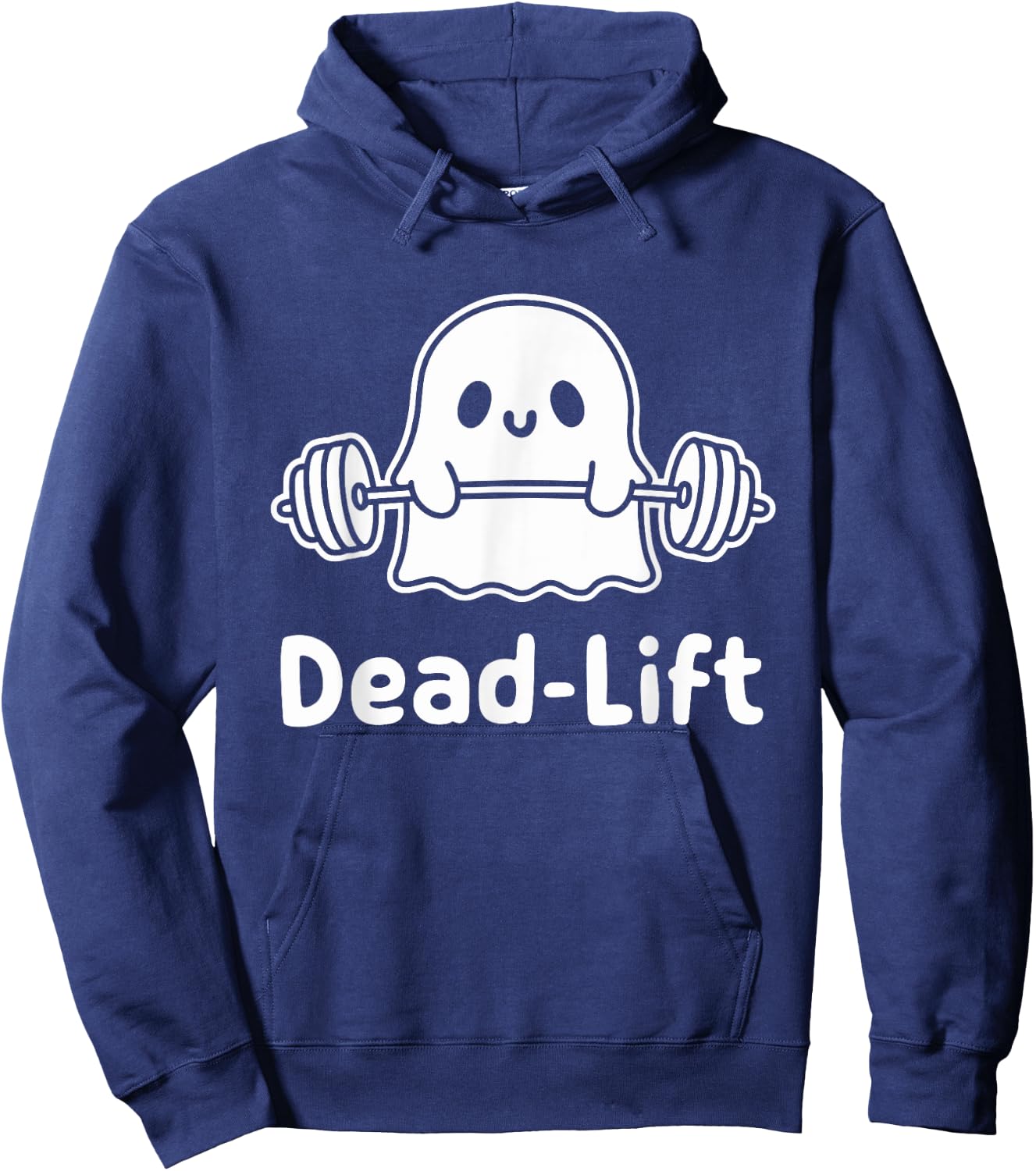 Dead Lift Funny Ghost Gymer Halloween Weight Lifting Workout Hoodie - Hoodie | Navy