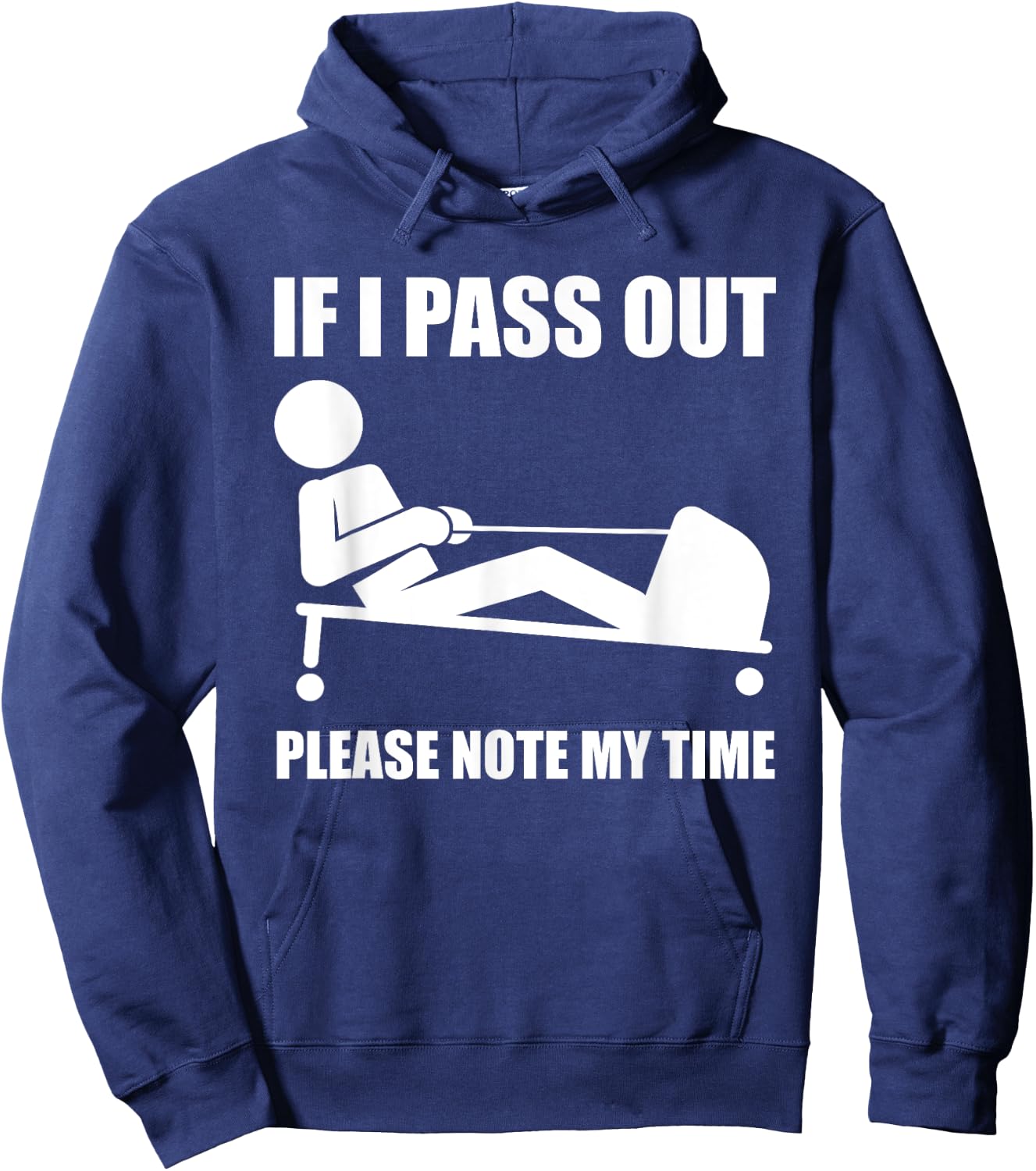 Awesome Workout Fitness Enthusiasts Gift Men Women Funny Ergometer Rowing Exercise ERG Machine Lover Gag Outfit Hoodie - Hoodie | Navy