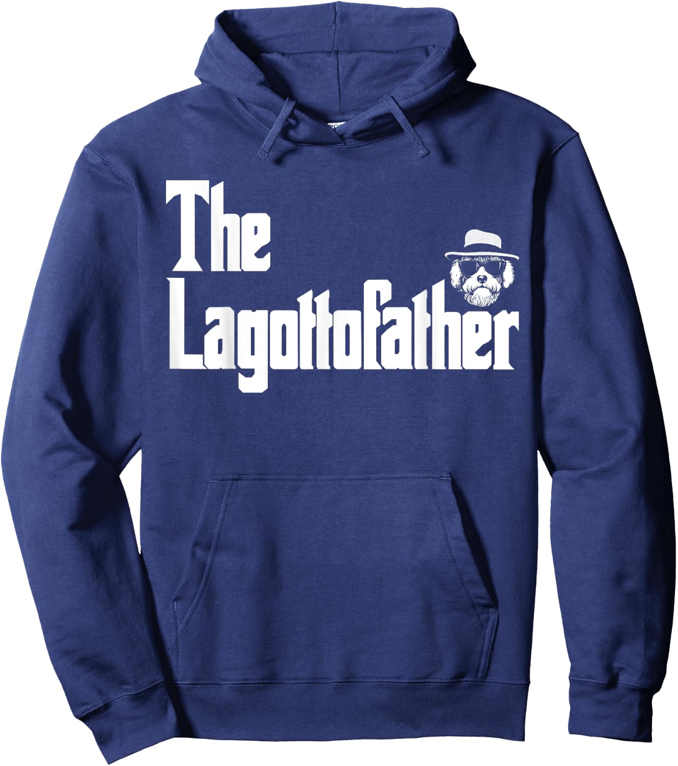 The LagottoFather Funny Lagotto Romagnolo Dog Dad Shirt Men Hoodie - Hoodie | Navy