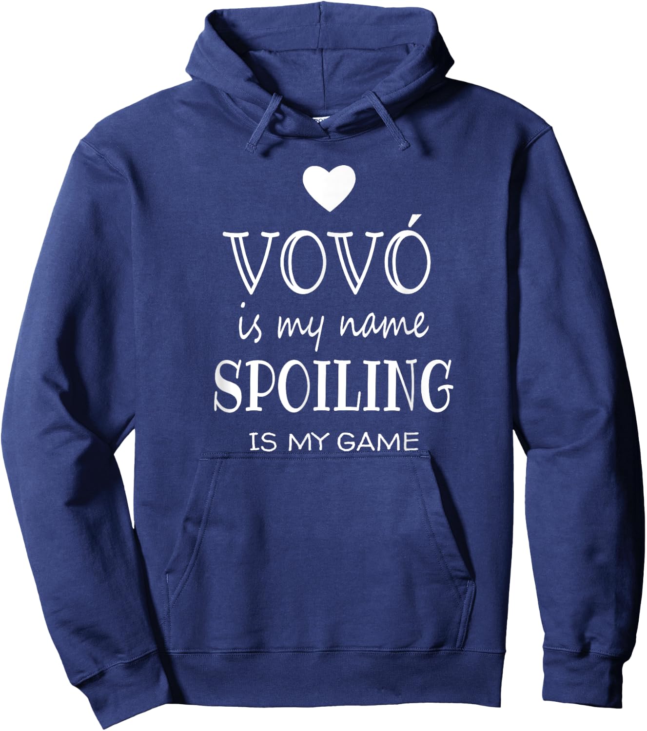 Vovó Is My Name Funny Gifts for Vovo Grandma Hoodie - Hoodie | Navy