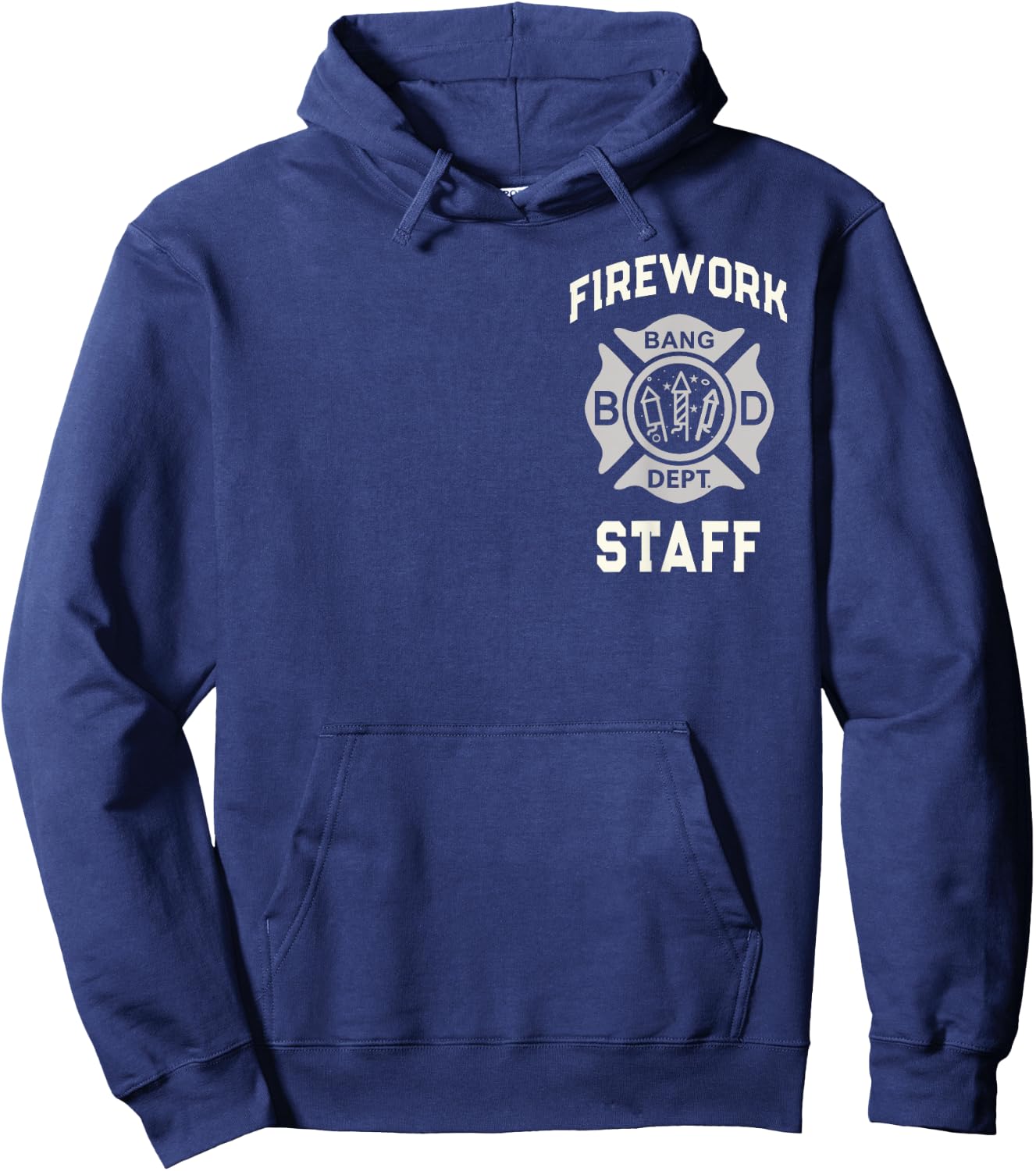 Funny FIREWORK STAFF 4th of July Squad Safety Director Red Hoodie - Hoodie | Navy