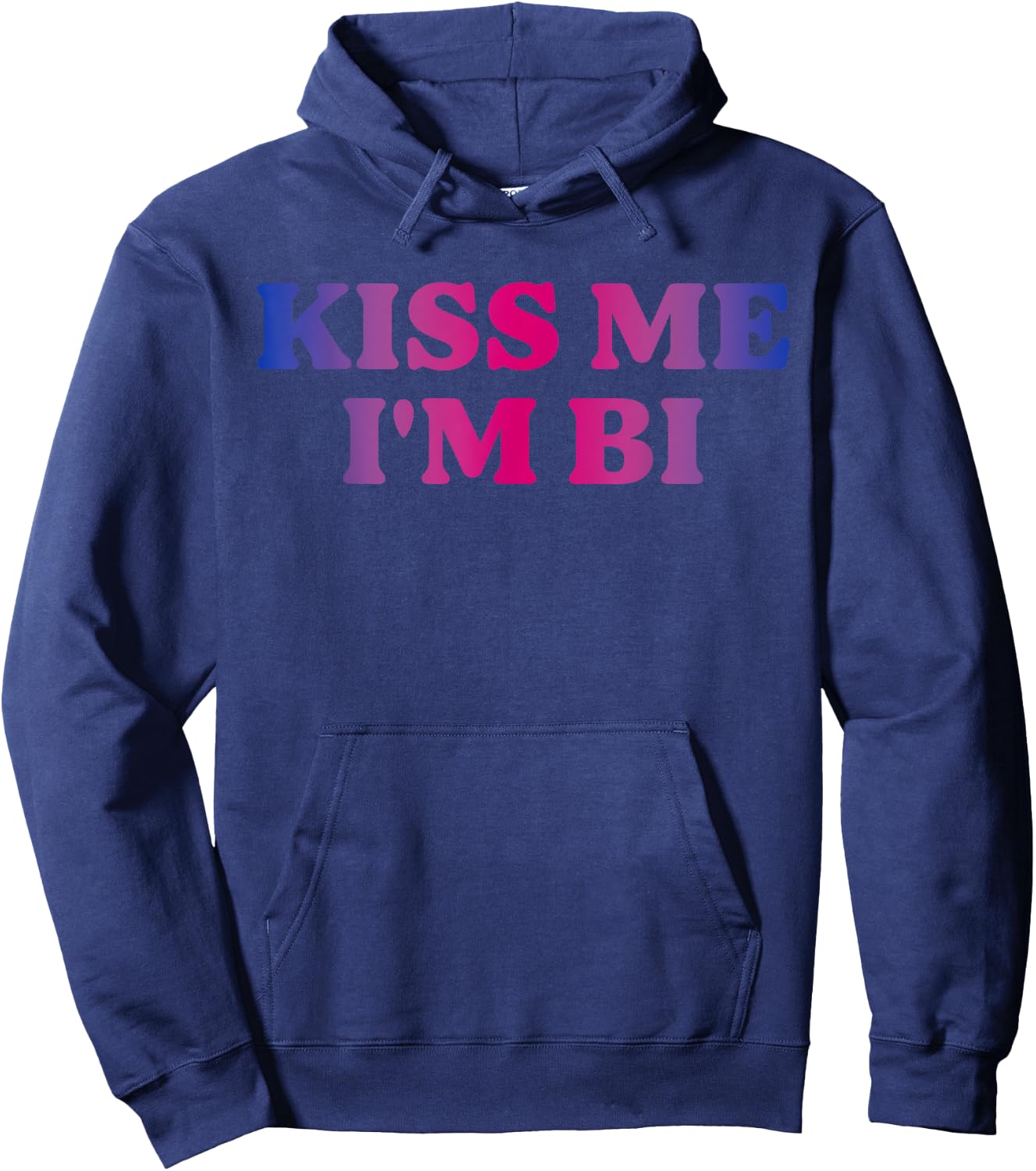 Kiss Me I'm Bi Hoodie - Hoodie | Navy