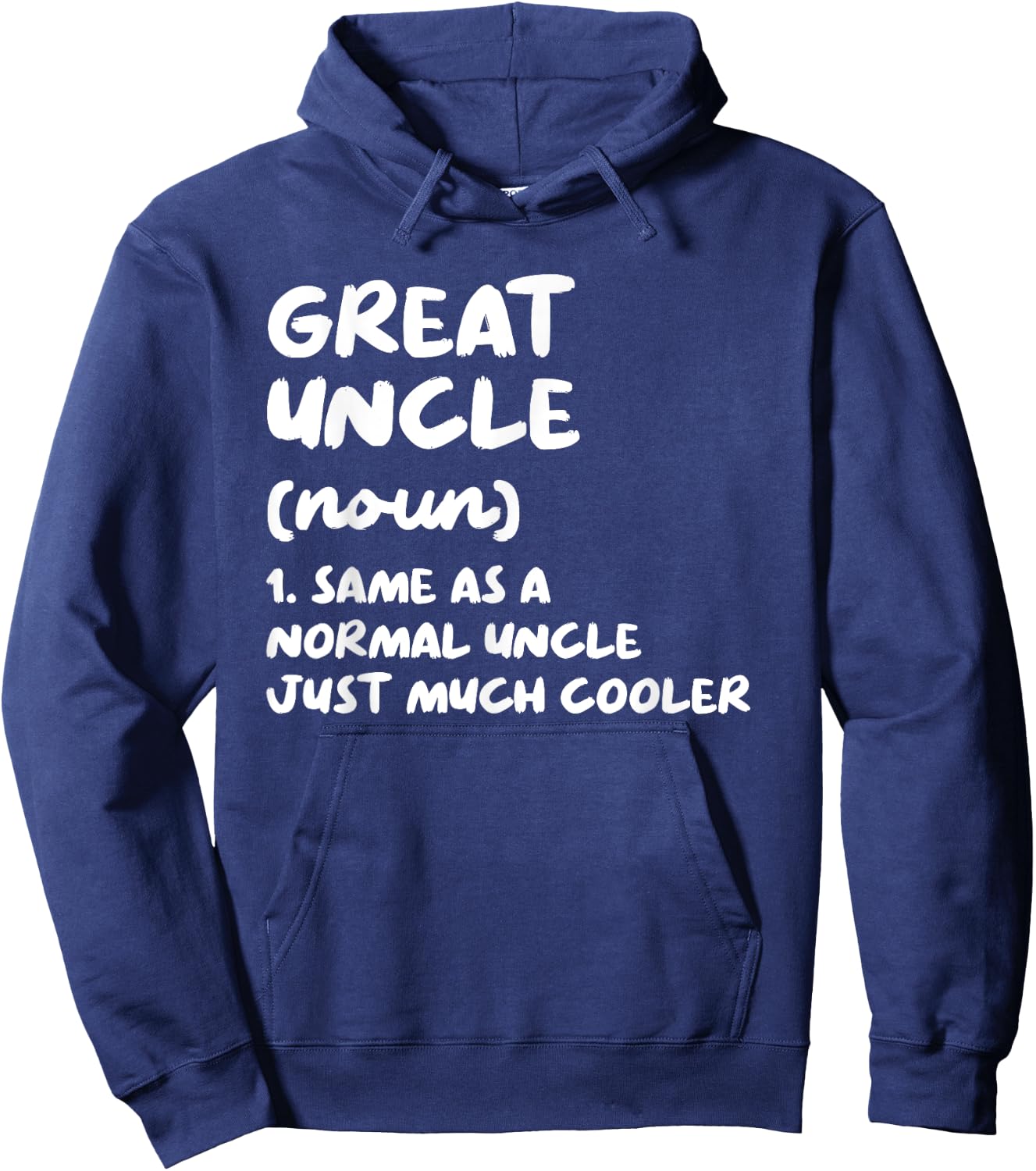Great Uncle Definition Funny Hoodie - Hoodie | Navy