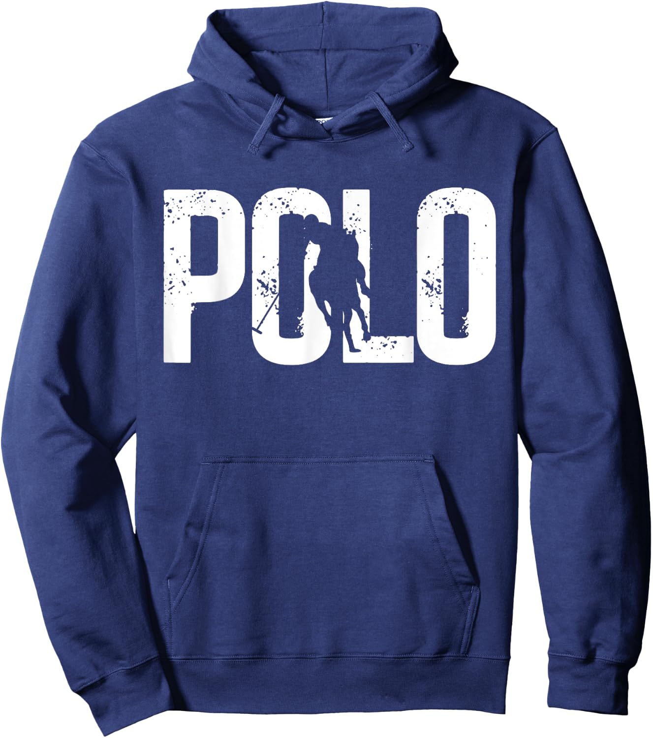 Polo Players Horseback Riding Horse Equestrian Sports Hoodie - Hoodie | Navy