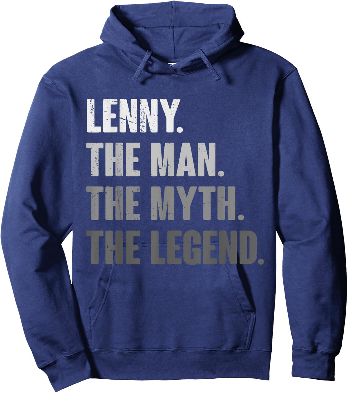 Lenny The Man The Myth The Legend Funny Gift Lenny Hoodie - Hoodie | Navy