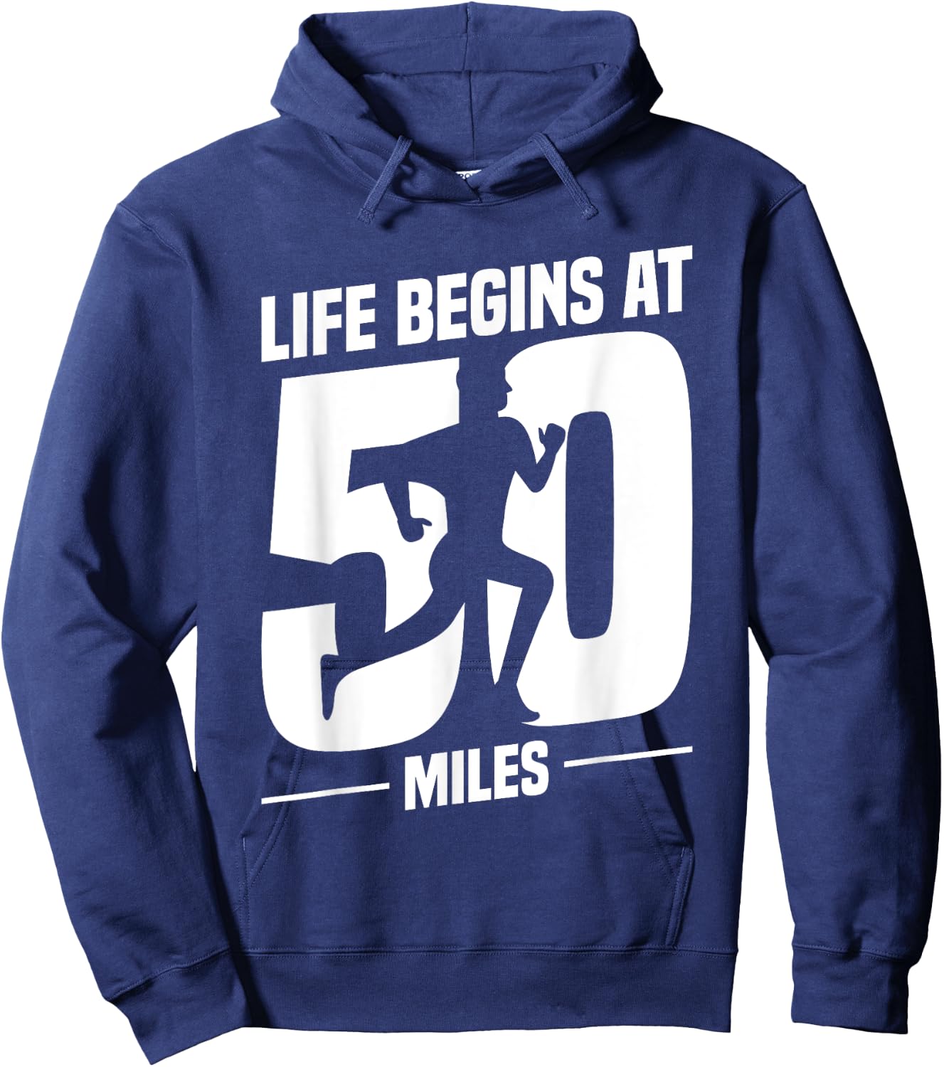 50 Miles Ultrarunning Ultra Marathon Runner Ultramarathon Hoodie - Hoodie | Navy