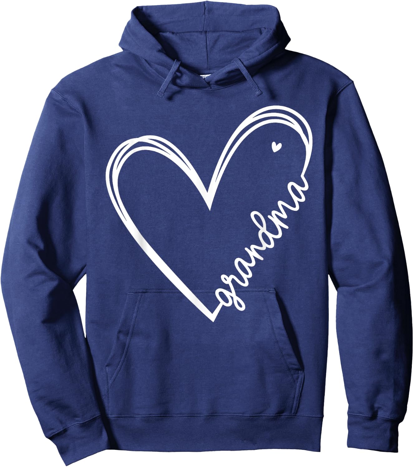 Grandma Heart Women for Christmas Mother's Day Birthdays Hoodie - Hoodie | Navy