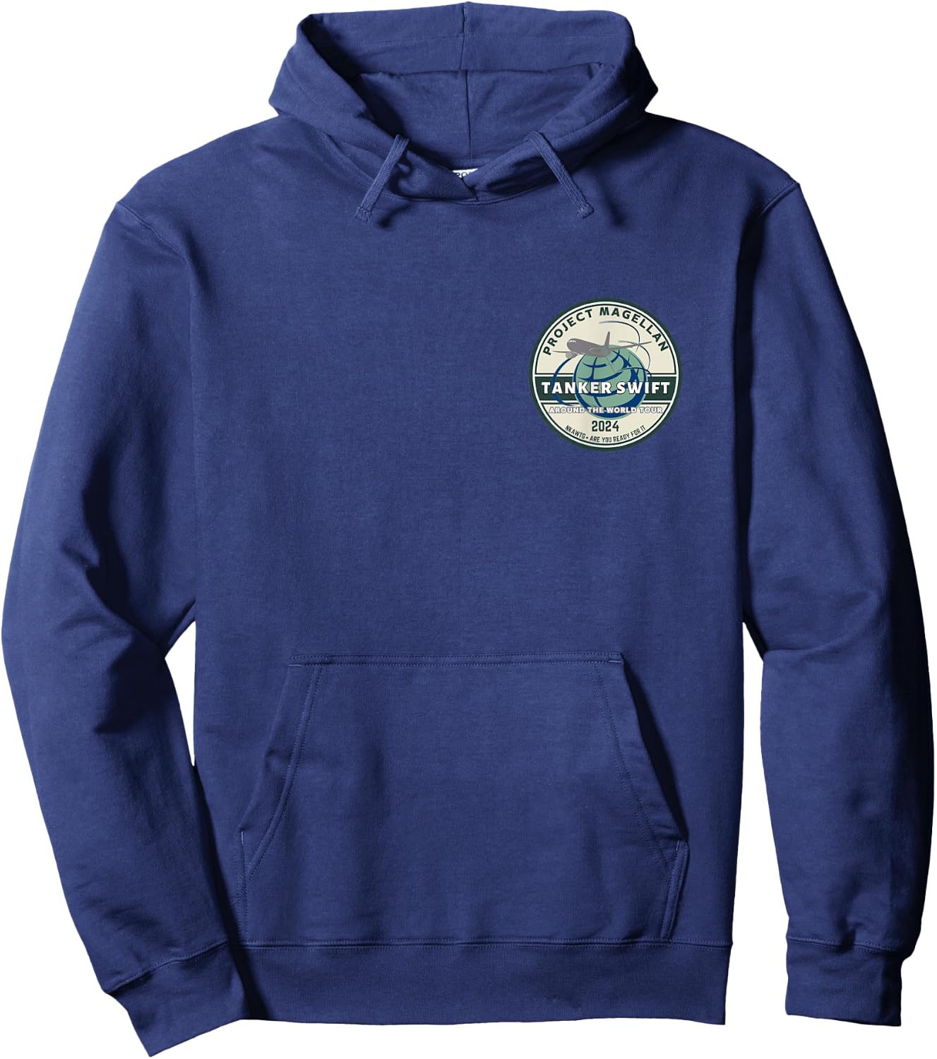 Project Magellan KC-46 Around the World Tanker Swift Hoodie - Hoodie | Navy