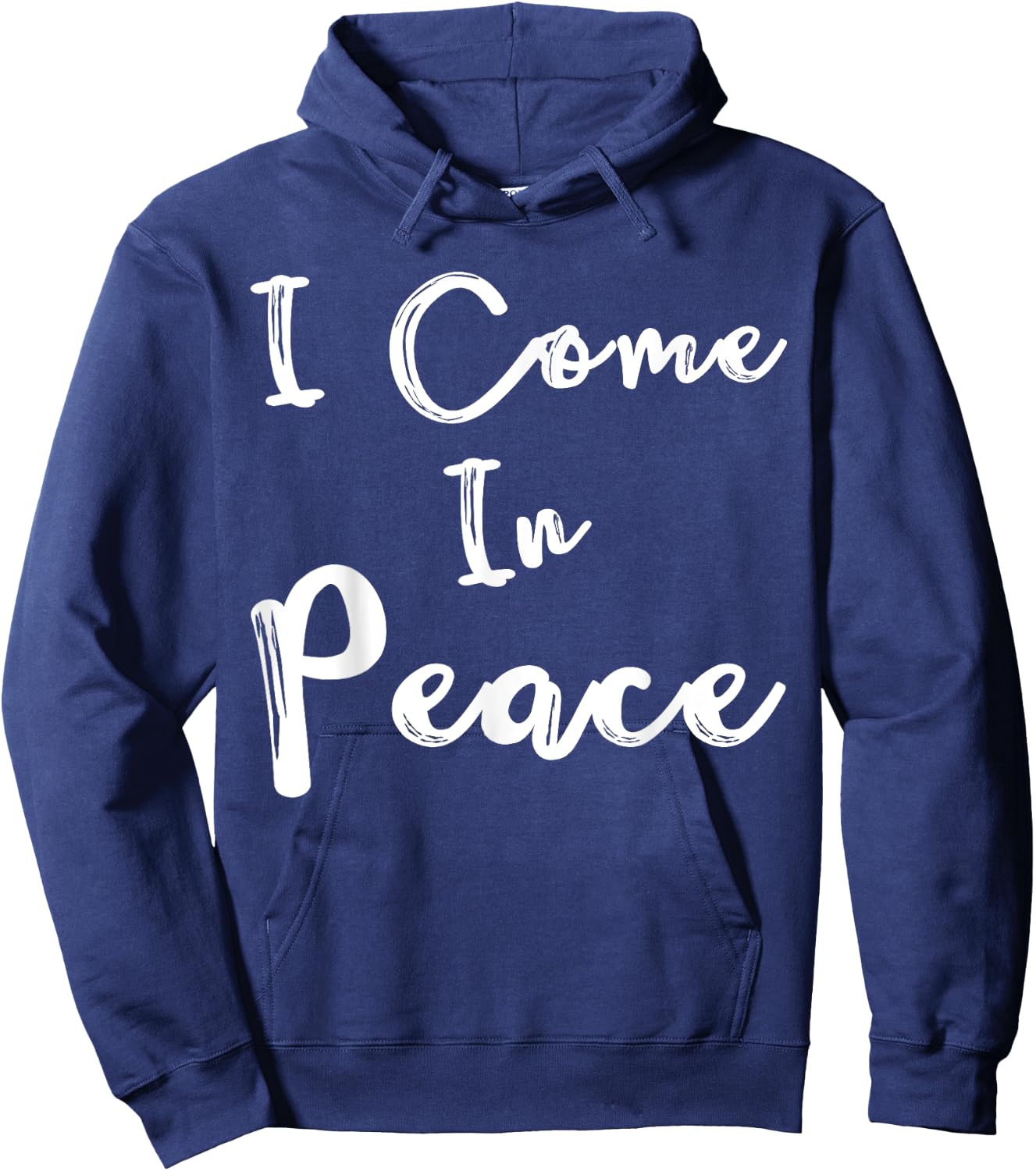 Shirt I Come in Peace I'm Peace Funny Matching Couple Hoodie - Hoodie | Navy