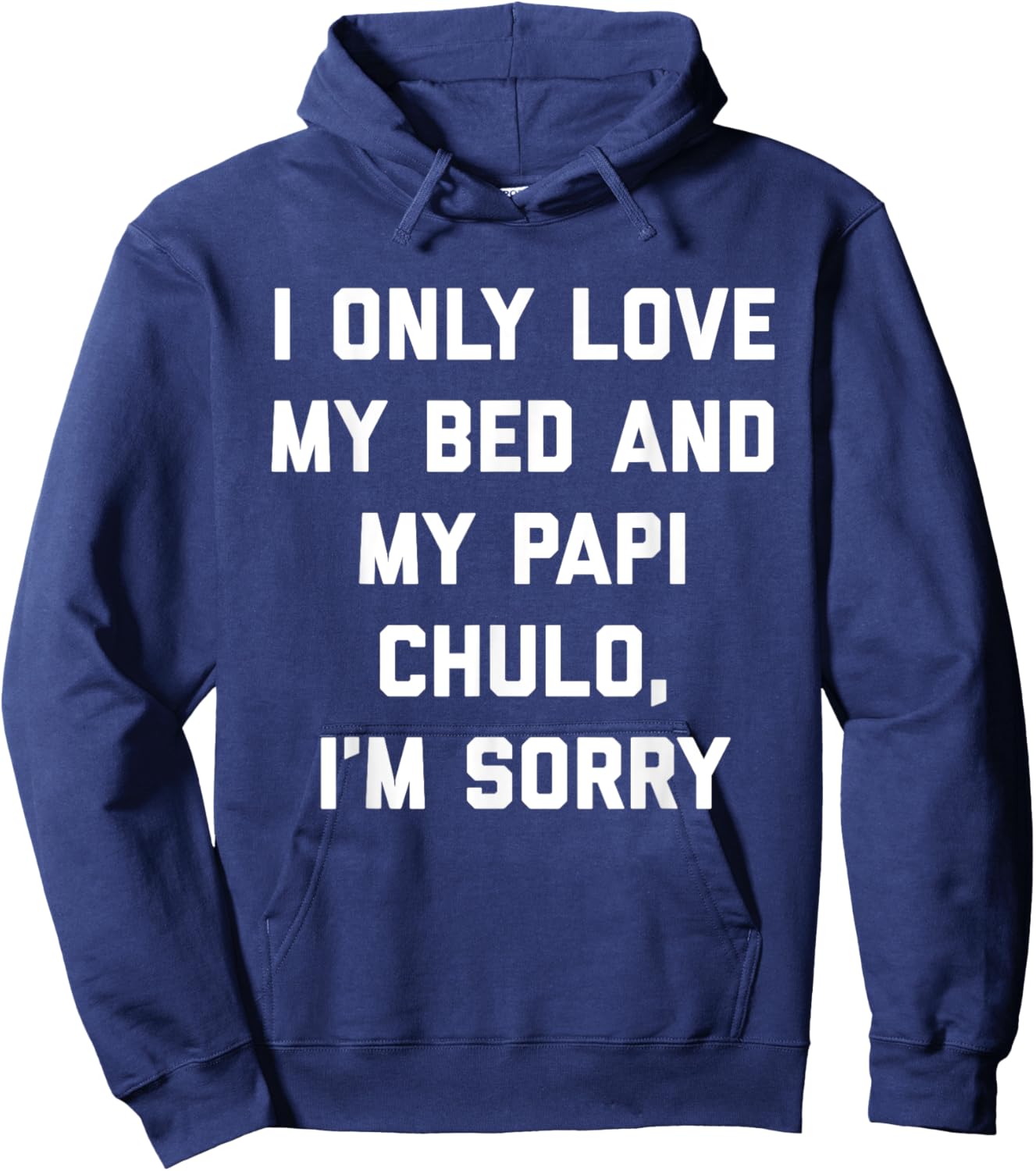 I Only Love My Bed and My Papi Chulo, I'm Sorry T Shirt Hoodie - Hoodie | Navy