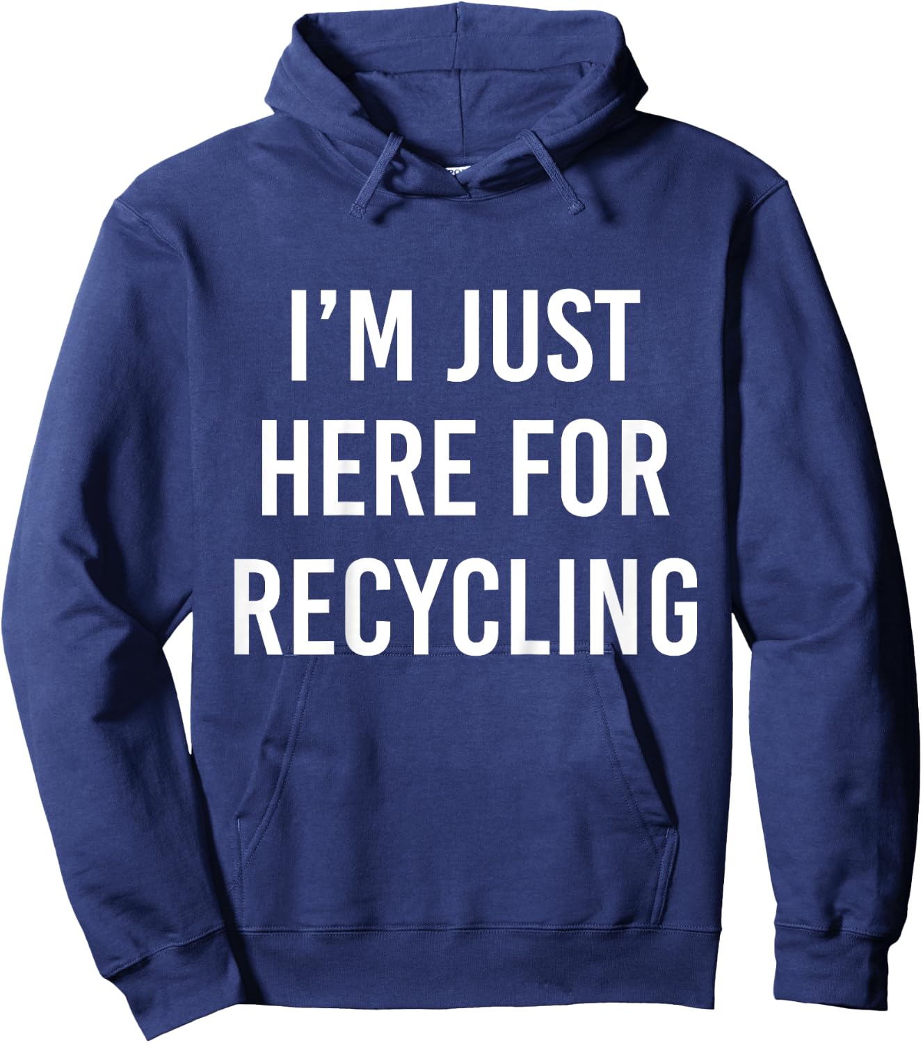 Kids Just Here for Recycling Boys Earth Day Toddler Recycle Girls Hoodie - Hoodie | Navy