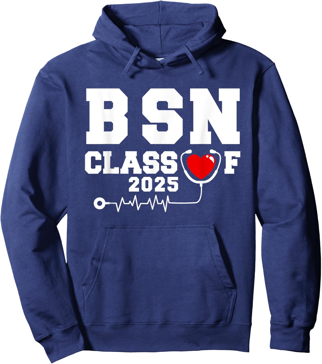 BSN Bachelor Of Nursing Graduation Class Of 2025 Grad Hoodie - Hoodie | Navy