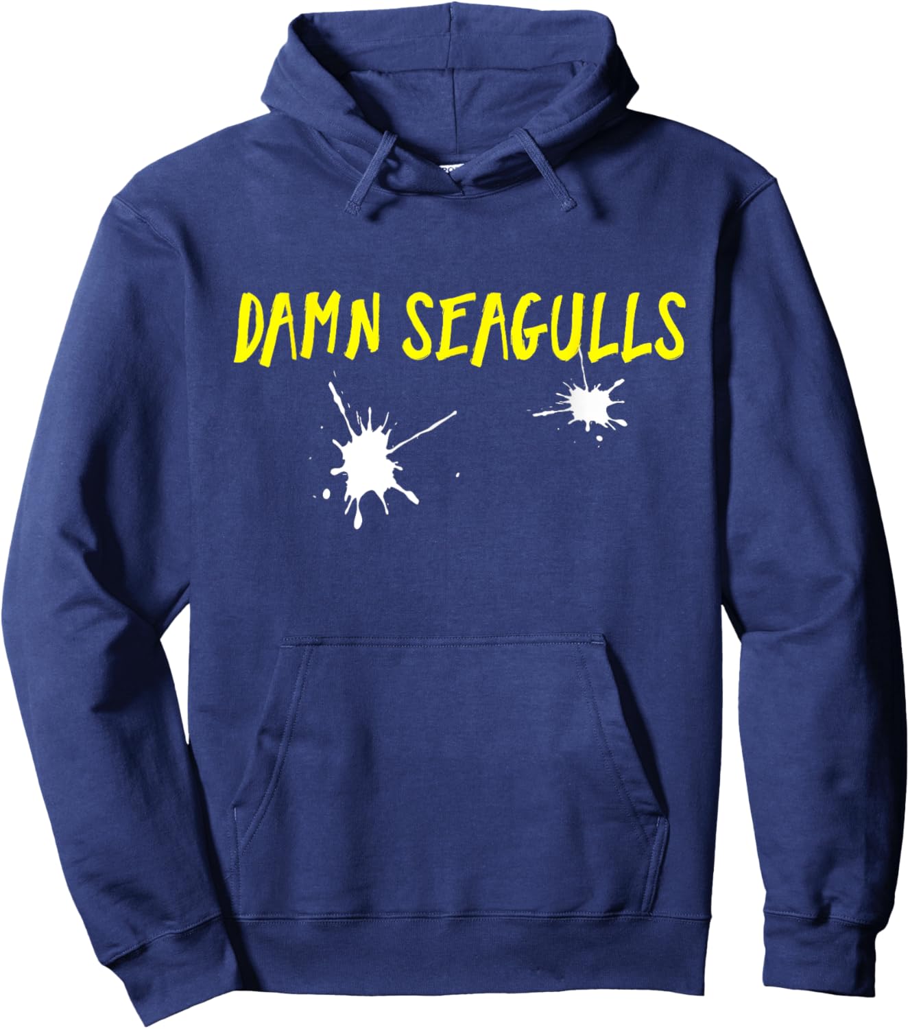 Funny Damn Seagulls Poop Hoodie - Hoodie | Navy