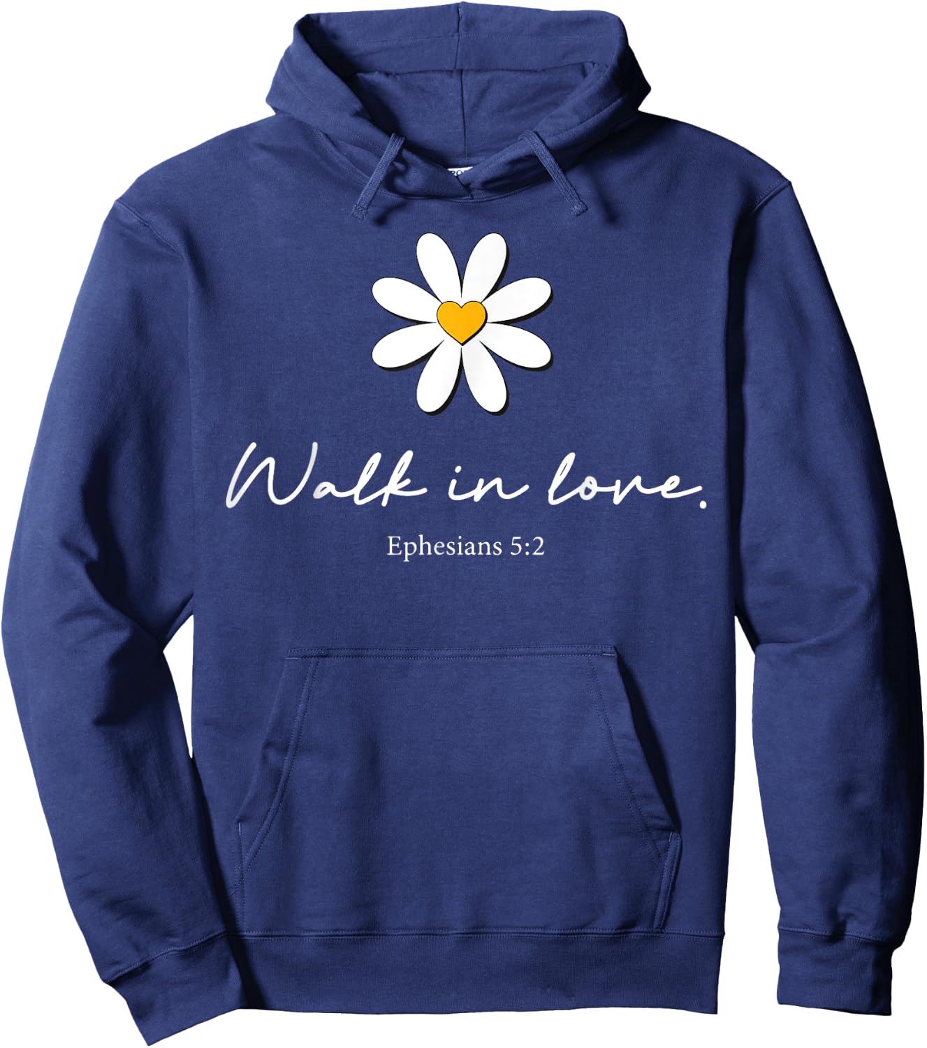 Walk In Love Ephesians Hoodie - Hoodie | Navy