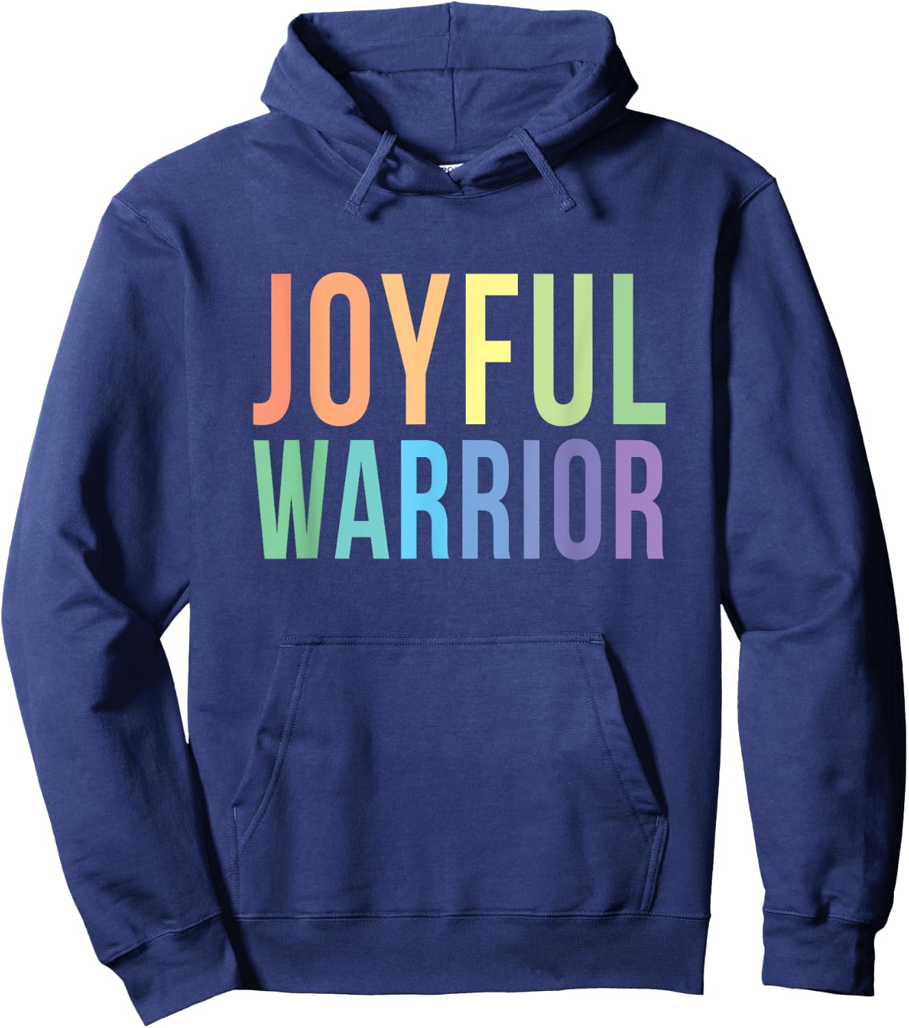 Be a Joyful Warrior for Kamala Harris Tim Walz 2024 Hoodie - Hoodie | Navy