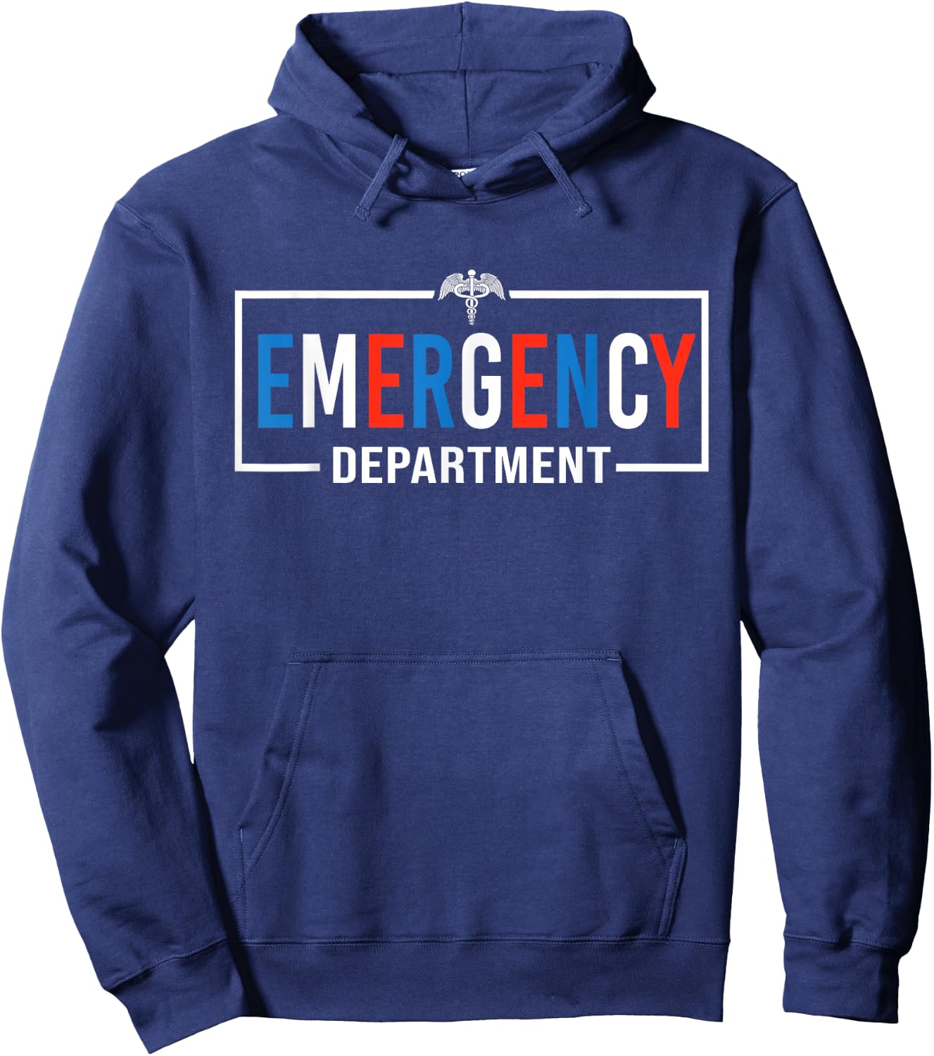 Emergency Department 4th of July USA Emergency Room Nurse Hoodie - Hoodie | Navy