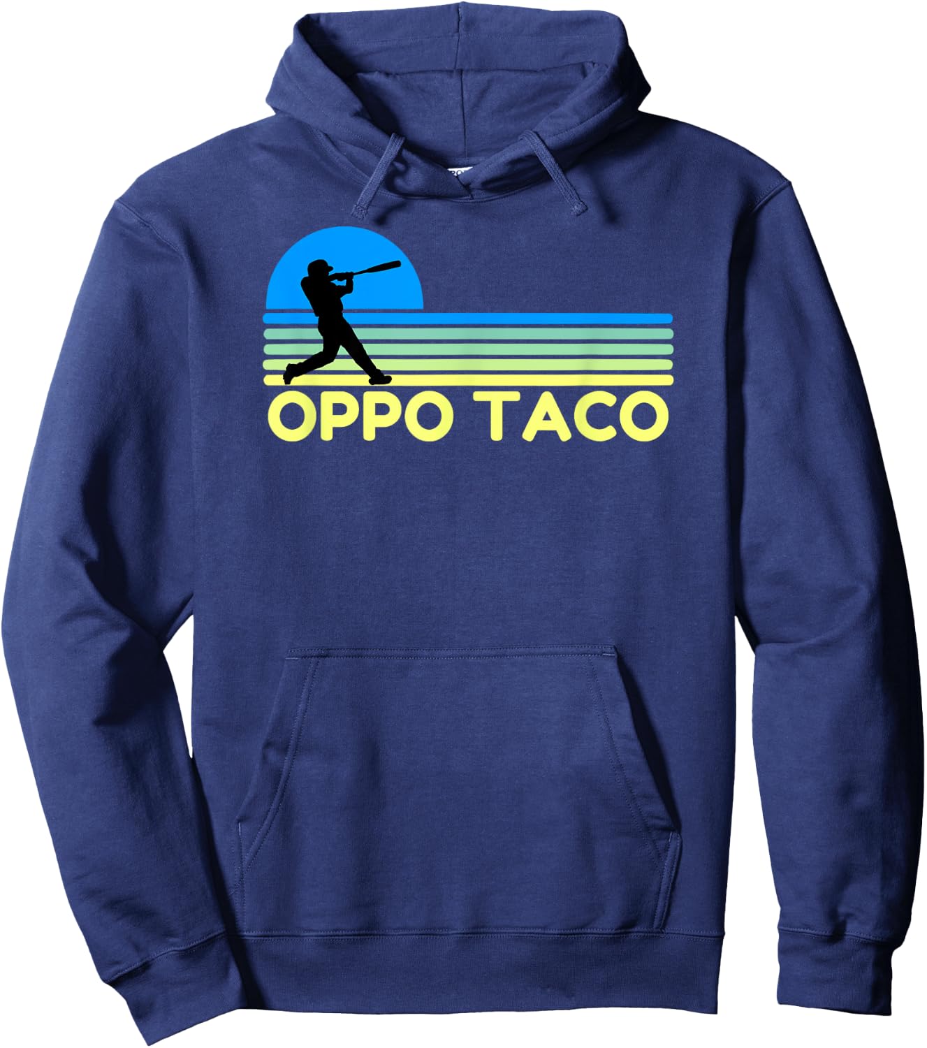 Oppo Taco Baseball Funny Base Ball Hoodie - Hoodie | Navy