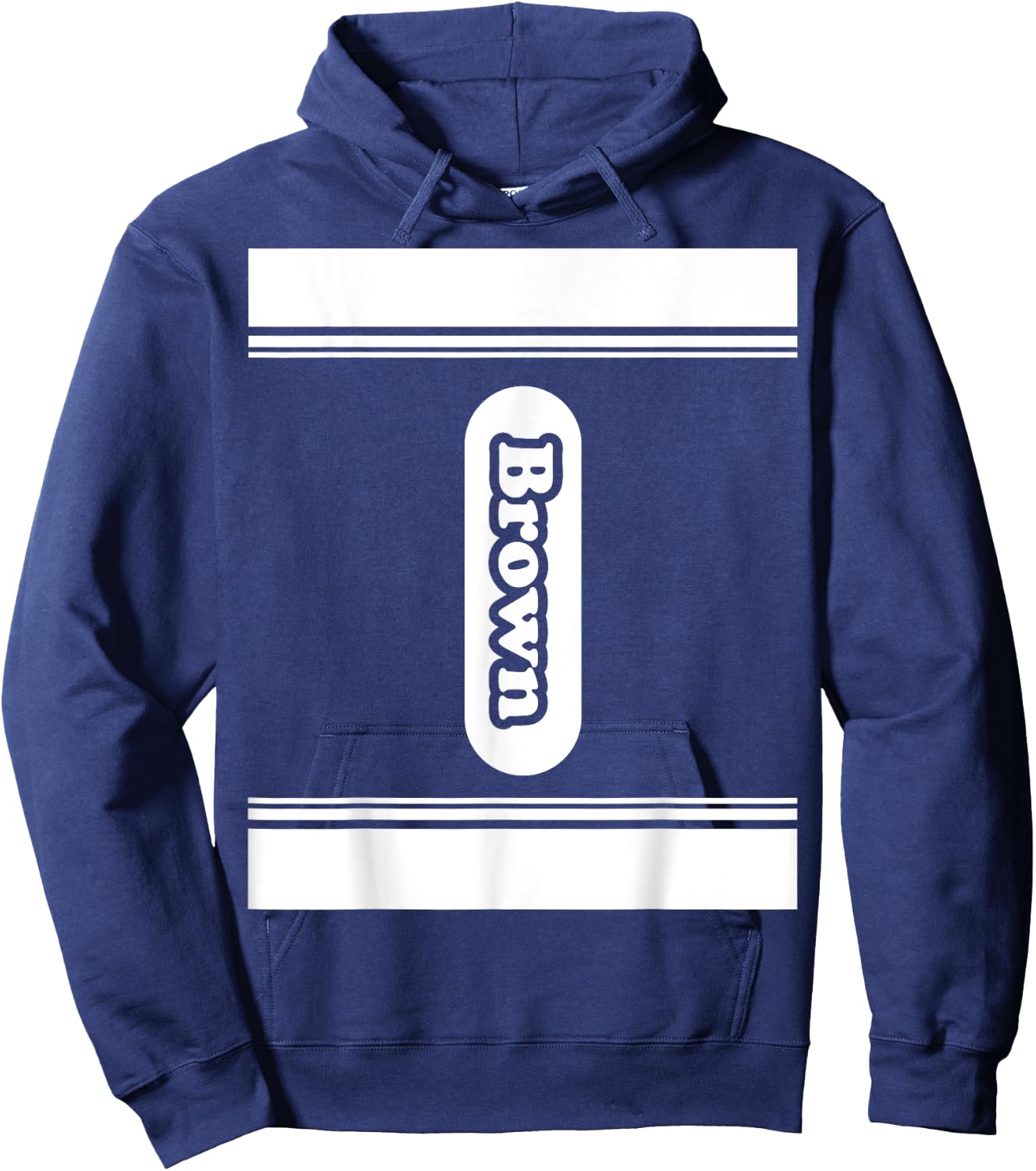 Brown Crayon Halloween Matching Costume Toddlers Kids Hoodie - Hoodie | Navy