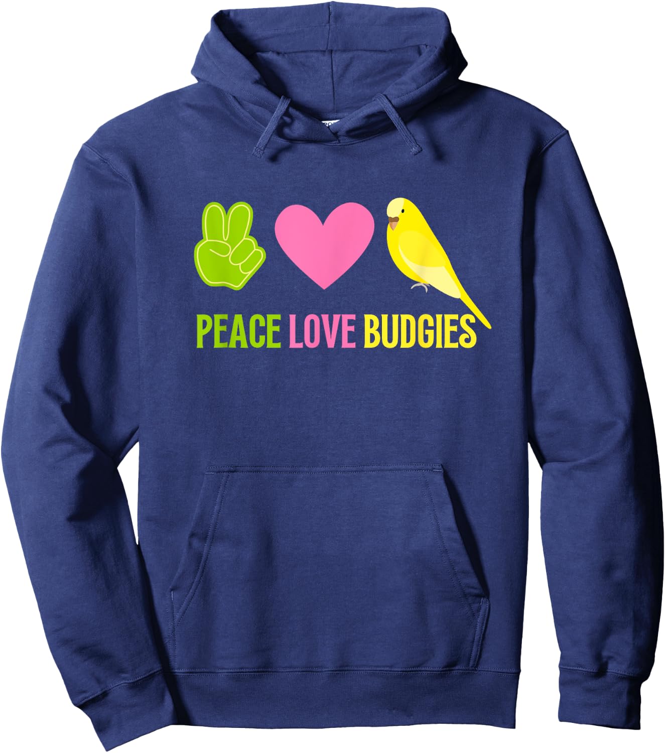 Budgie Shirt Pet Bird Budgie Parakeet Budgerigar Hoodie - Hoodie | Navy