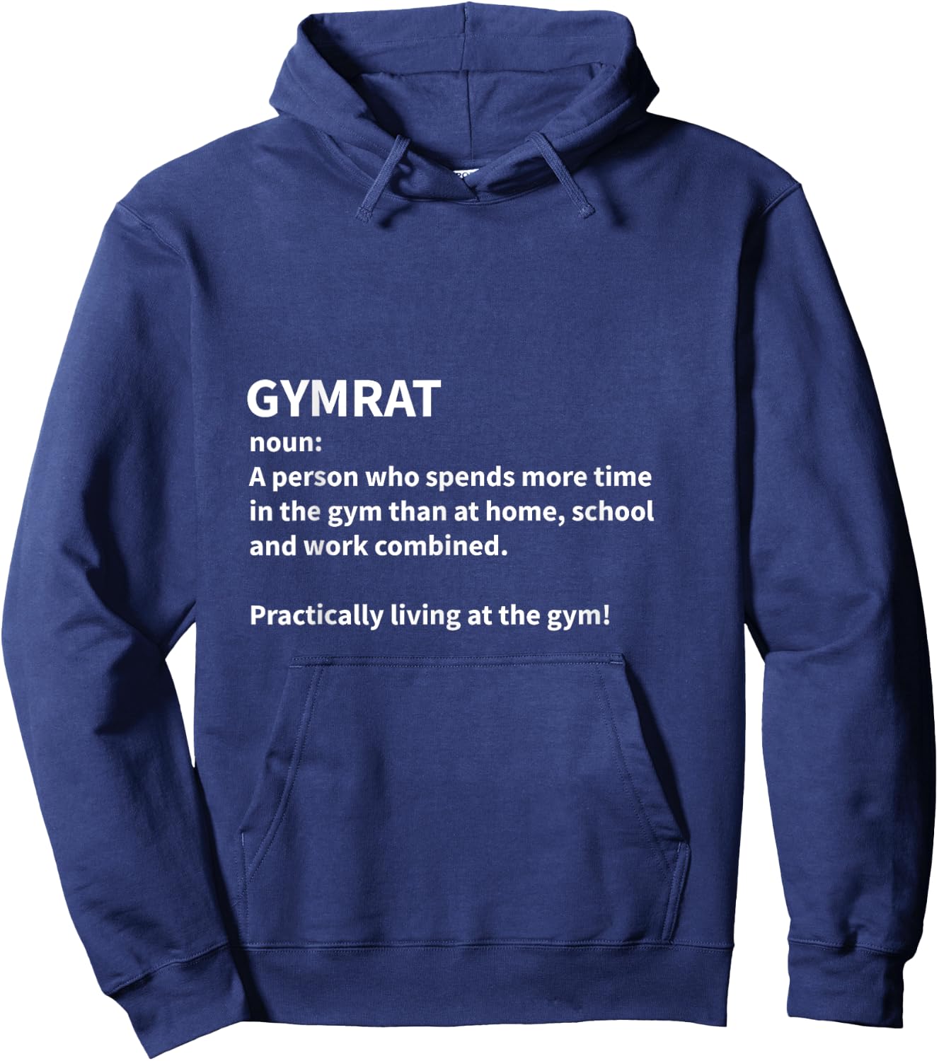 Gymrat GYM RAT Definition Gym Goers Healthy Lifestyle Hoodie - Hoodie | Navy