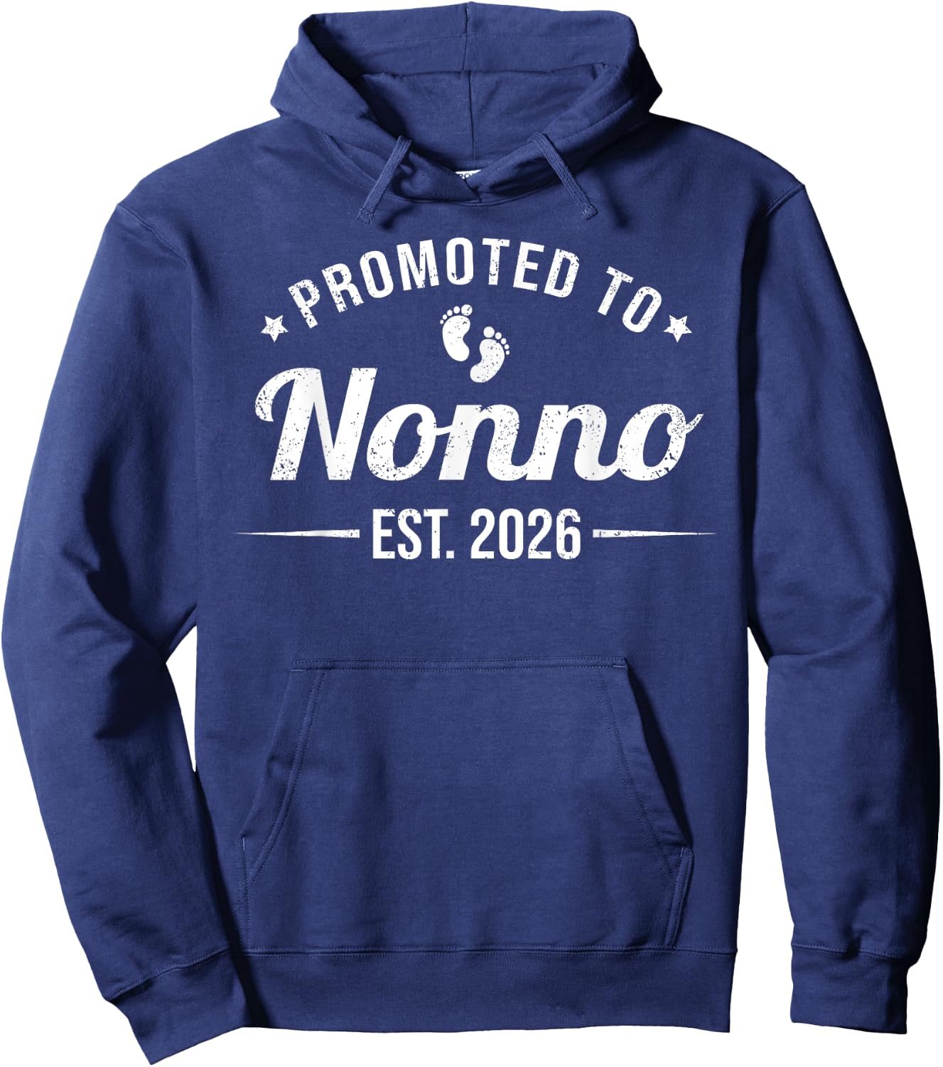 Promoted To Nonno EST. 2026 Funny Soon To Be Nonno Hoodie - Hoodie | Navy