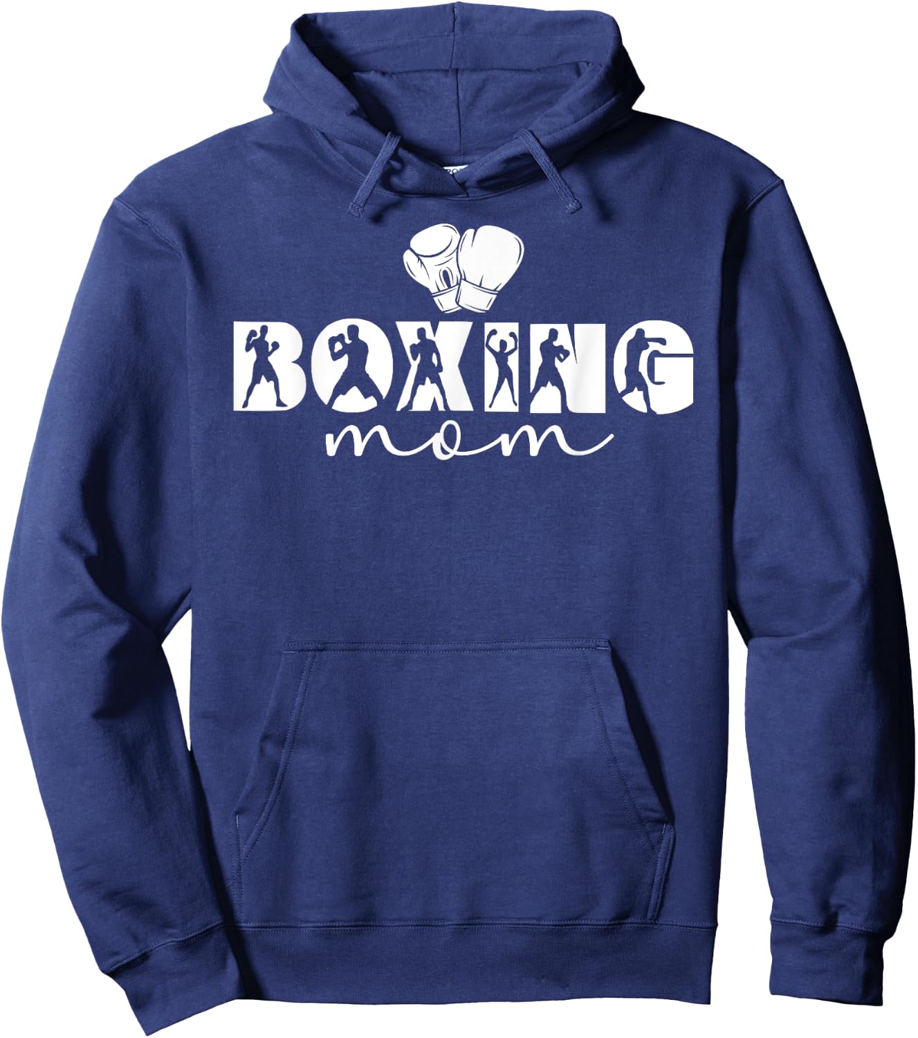 Boxing Mom Boxing Mother Proud Boxing Mama Hoodie - Hoodie | Navy