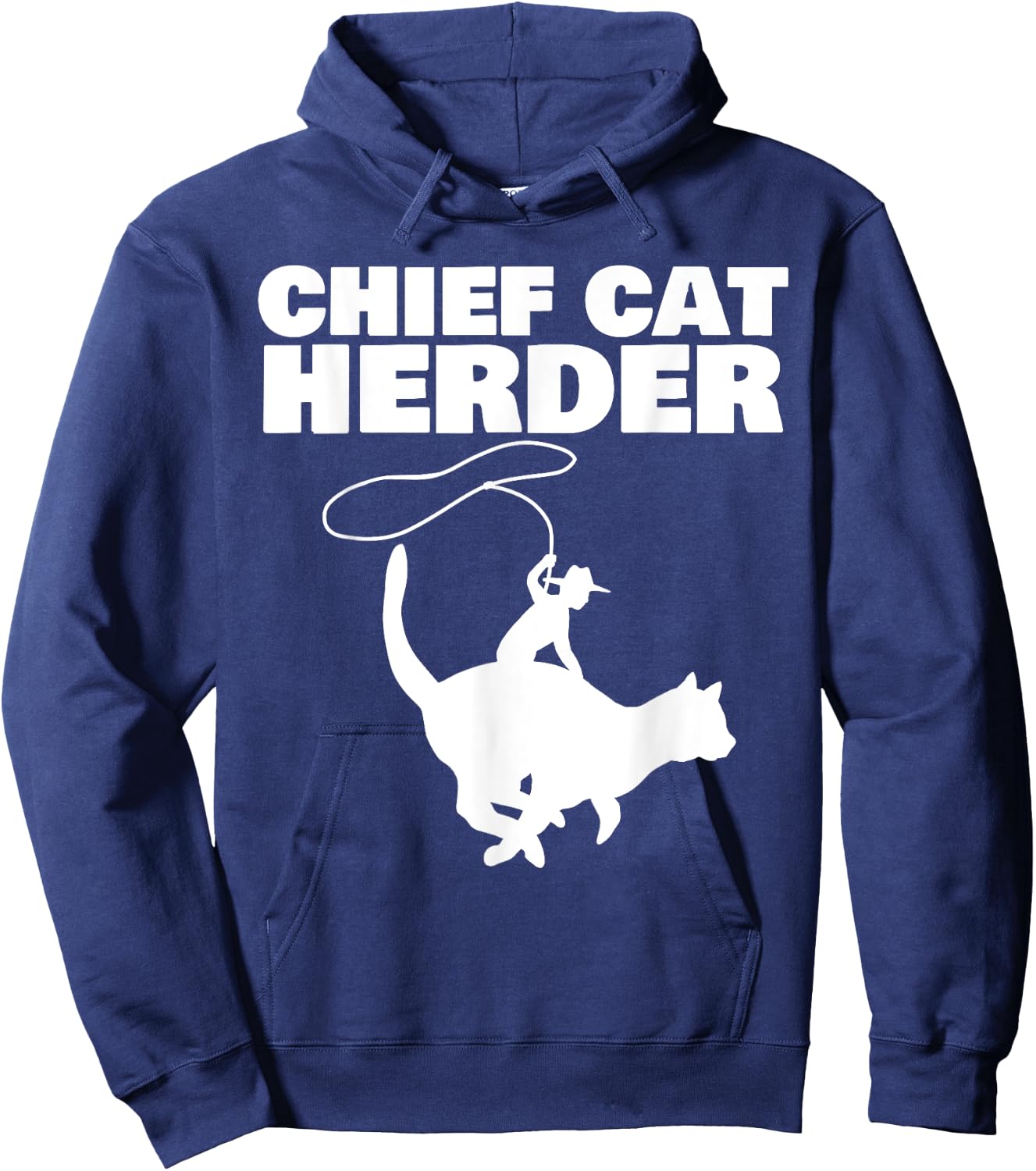 Chief Cat Herder Women Hoodie - Hoodie | Navy