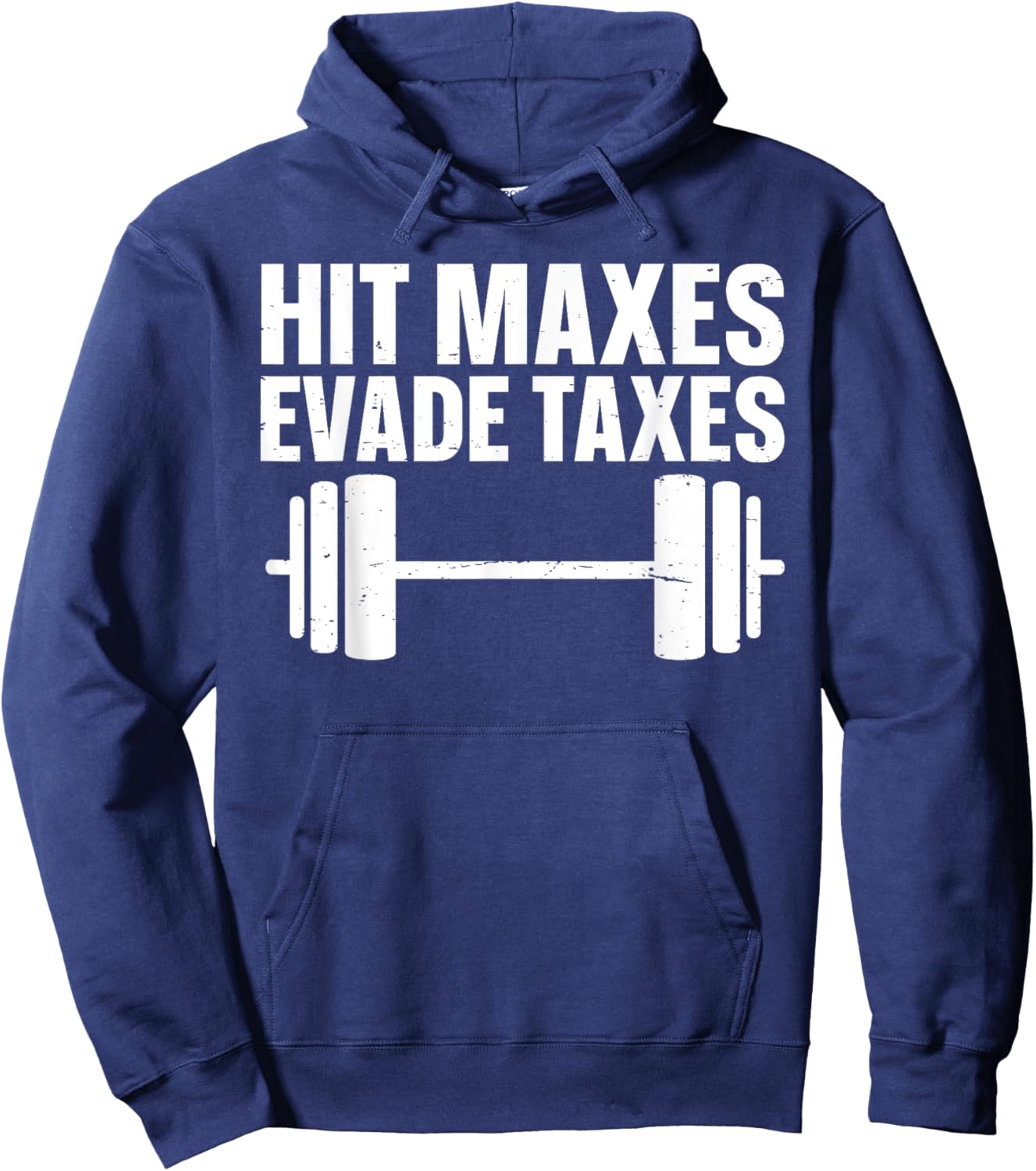 Hit Maxes Evade Taxes Hoodie - Hoodie | Navy