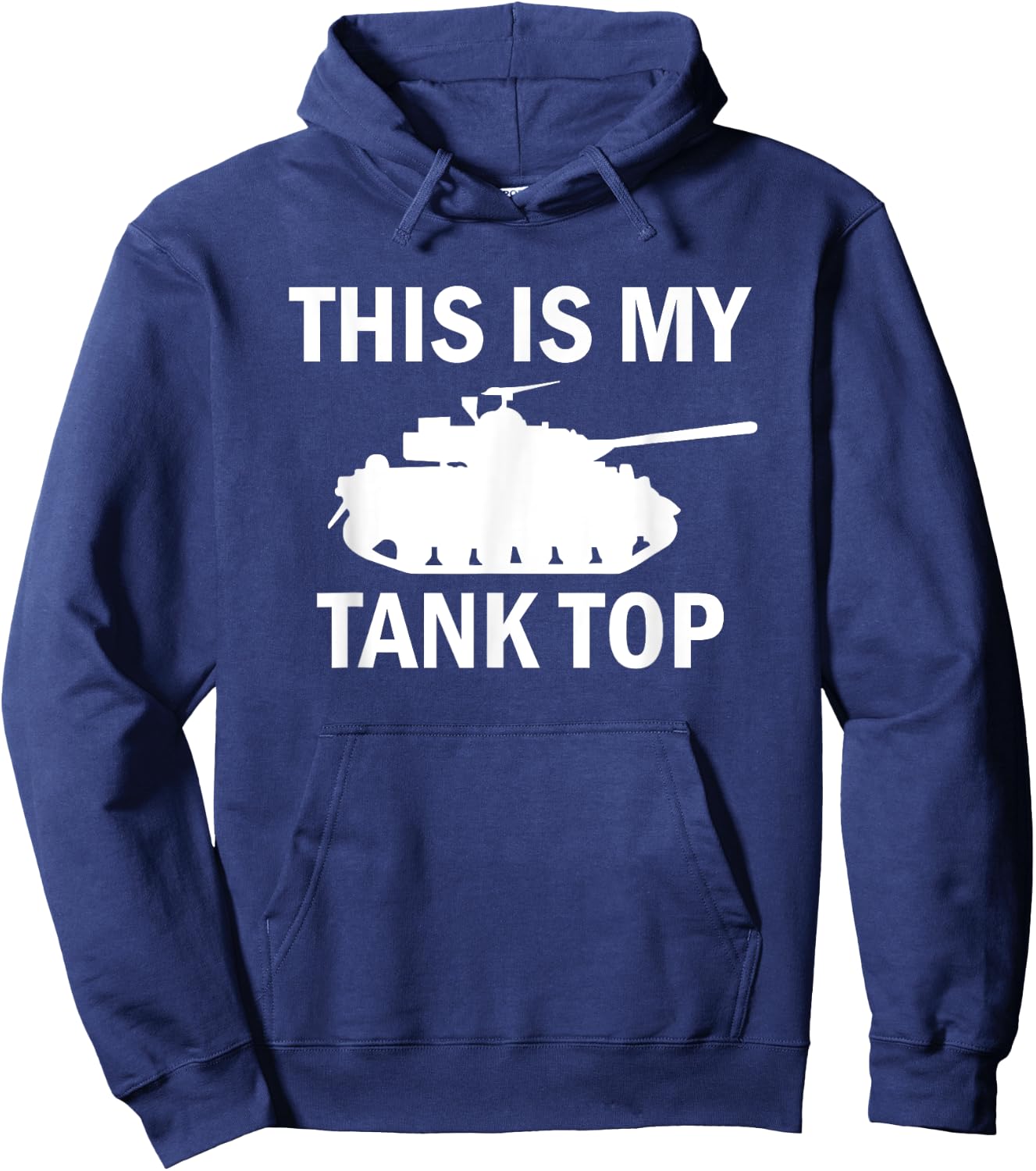 M1 Abrams Tank Funny Sarcastic Military Pun Hoodie - Hoodie | Navy