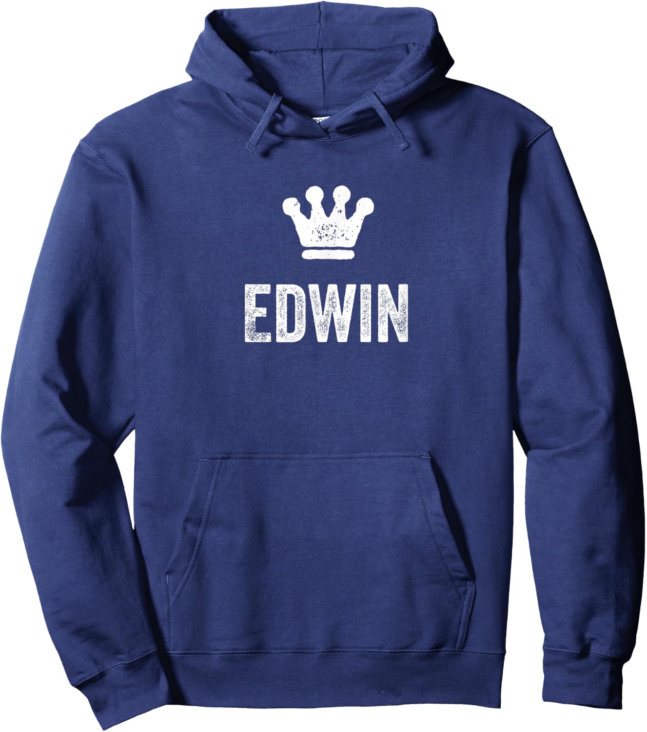 Edwin the King / Crown & Name Design Called Edwin Hoodie - Hoodie | Navy
