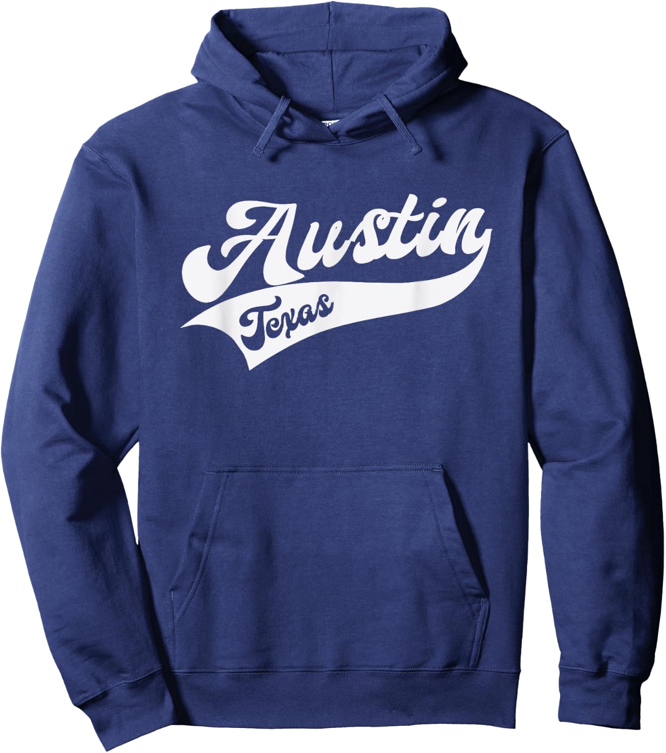 Austin - Texas - Retro / Throwback Design - Classic Hoodie - Hoodie | Navy