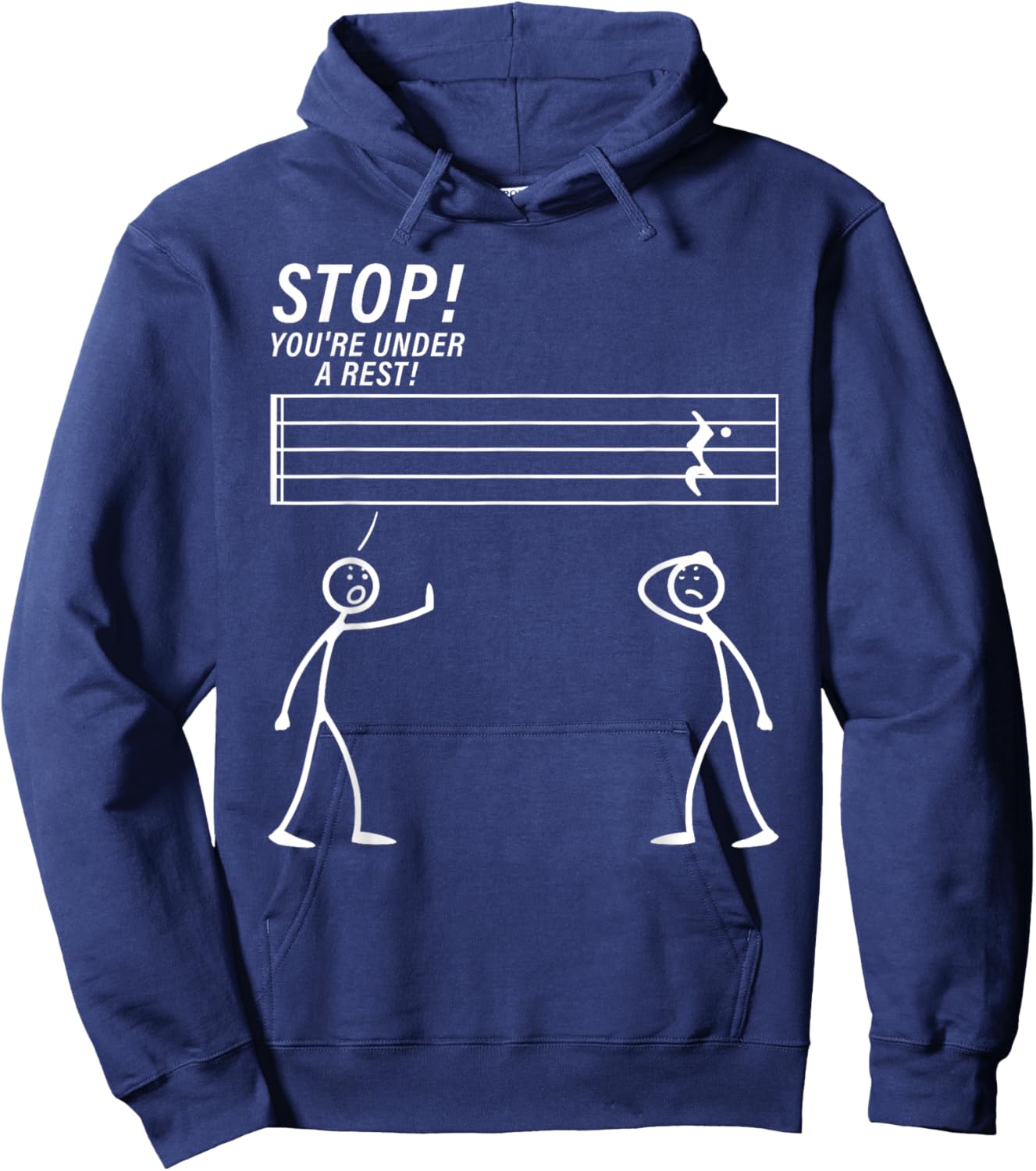 Funny Music Design Women Music Teacher Music Lover Hoodie - Hoodie | Navy