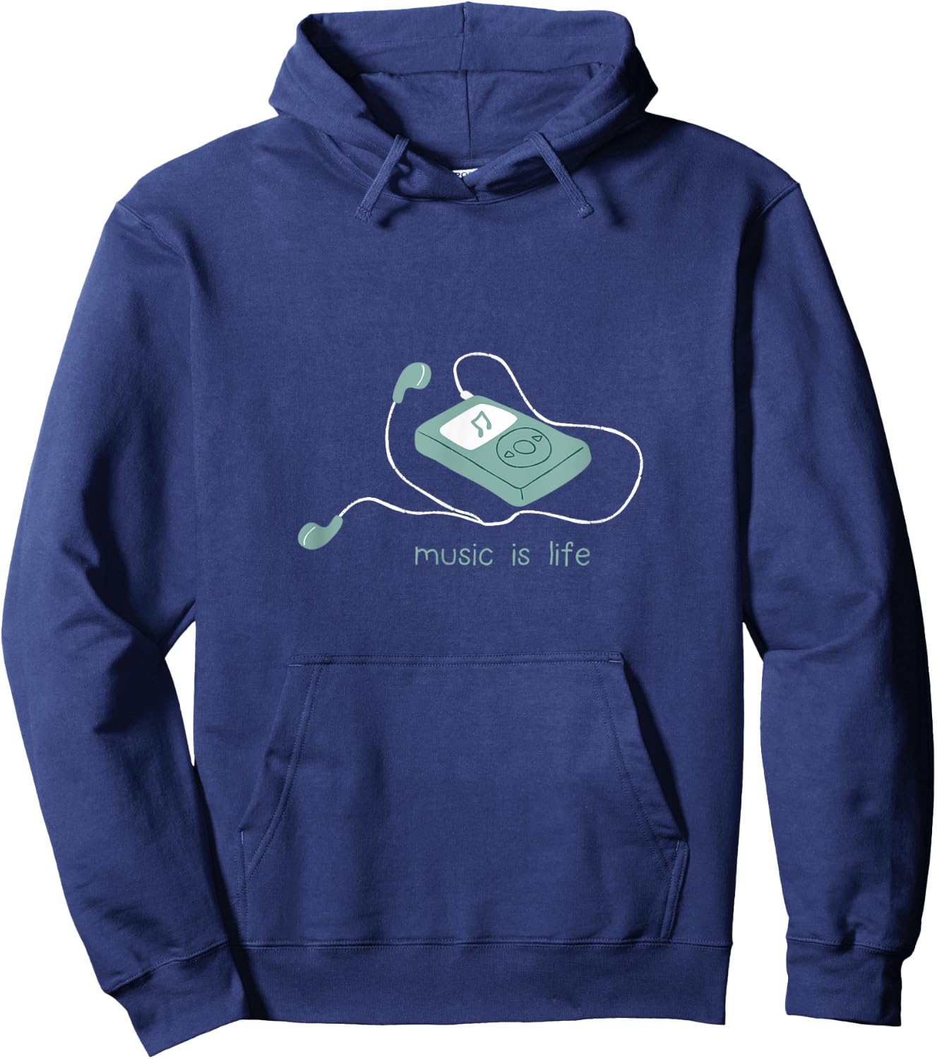 Music Vintage Retro Melody Mp3 Player Life Hoodie - Hoodie | Navy