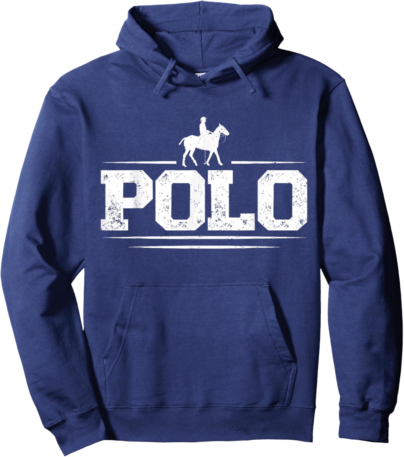 Polo Players Horseback Riding Horse Equestrian Sports Hoodie - Hoodie | Navy