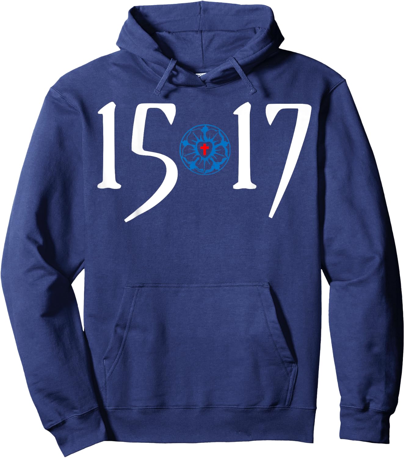500 Years Of Reformation - Martin Luther Rose 1517- Lutheran Hoodie - Hoodie | Navy