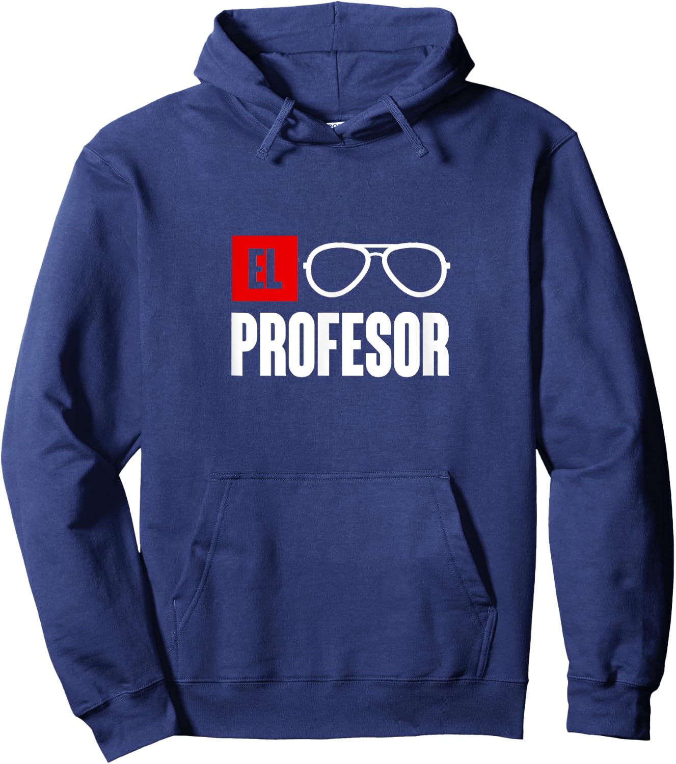 El professor money costume profesor glasses men teacher gift Hoodie - Hoodie | Navy