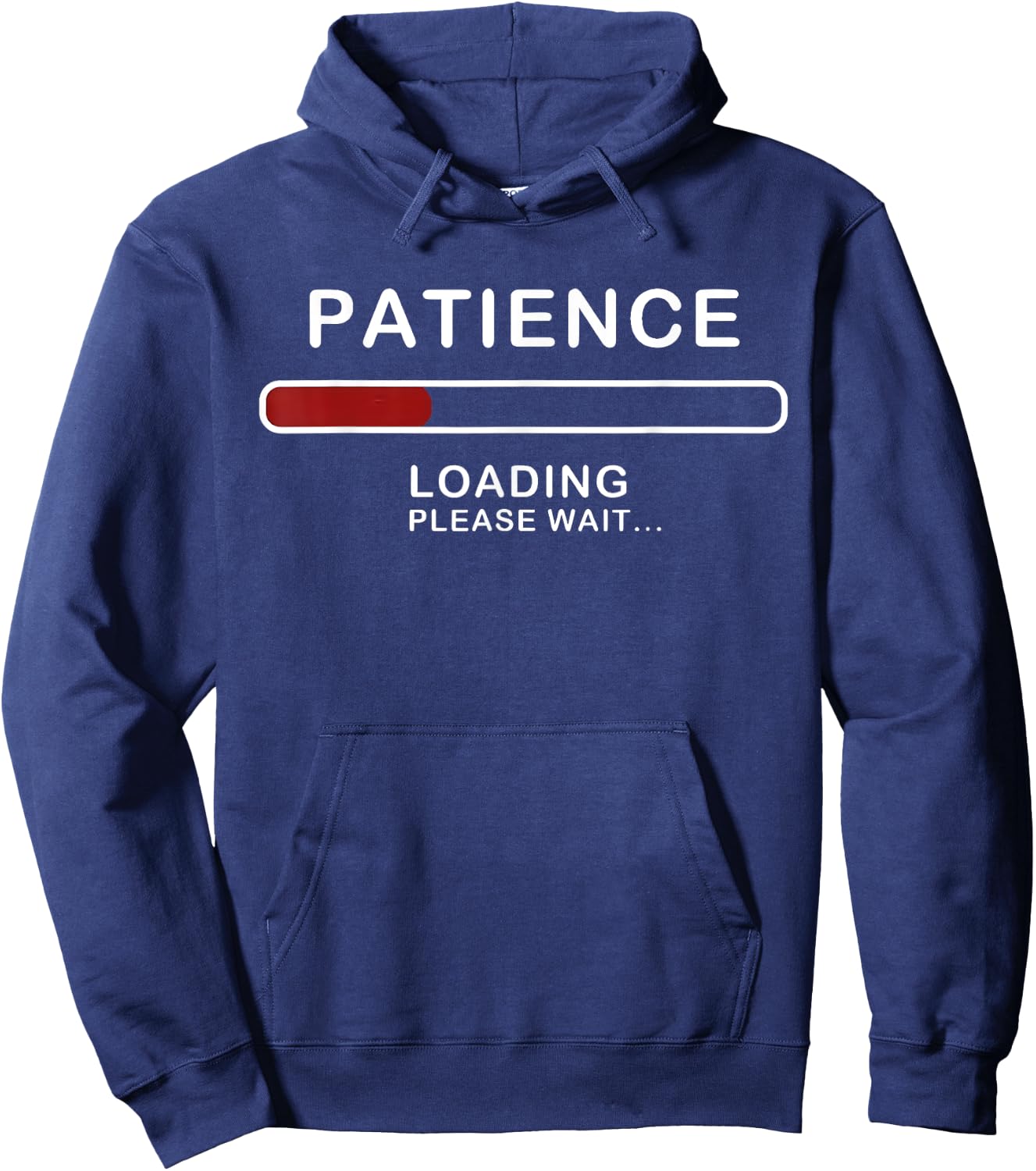 Patience Loading Please Wait Funny Jokes Sarcastic Patience Hoodie - Hoodie | Navy