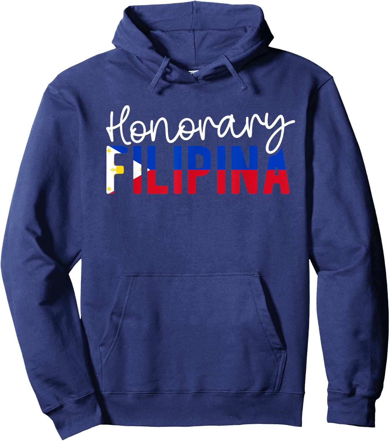 Honorary Filipina Philippines Flag Wedding Filipino Marriage Hoodie - Hoodie | Navy