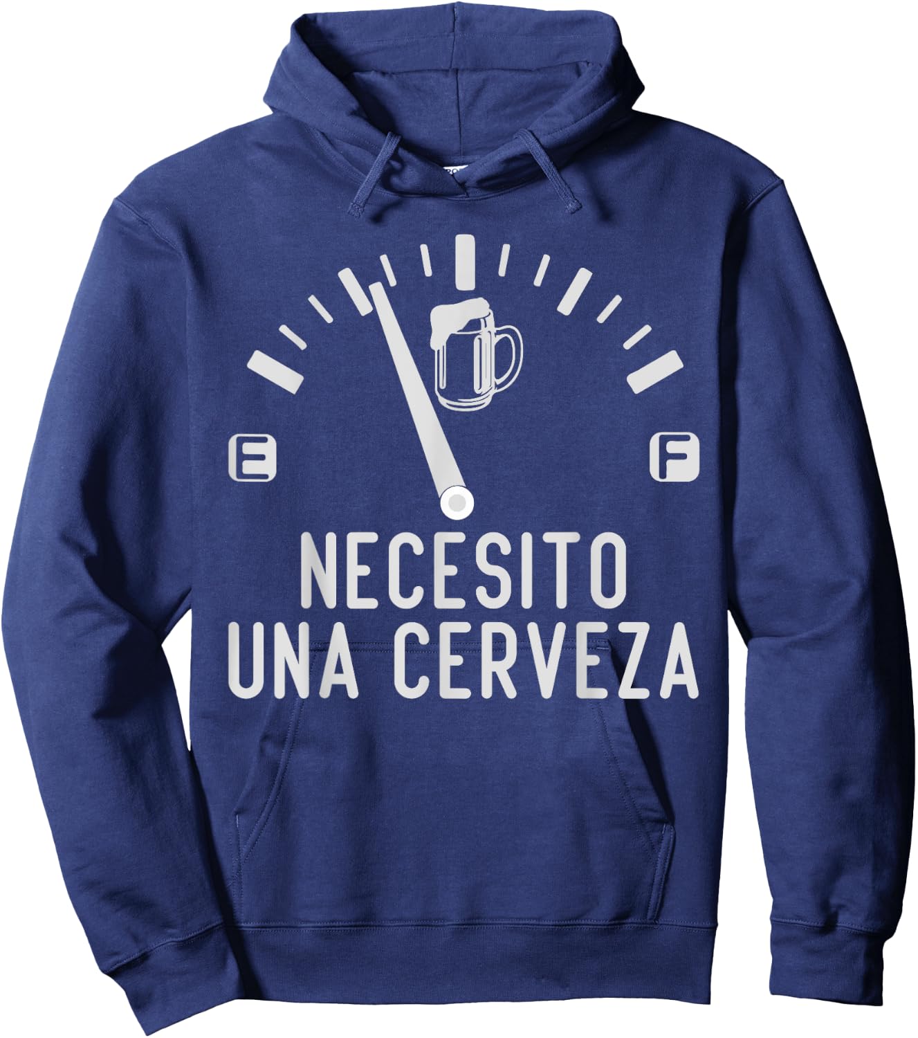 Necesito Una Cerveza Funny Mexican Beer Drinking Party Hoodie - Hoodie | Navy