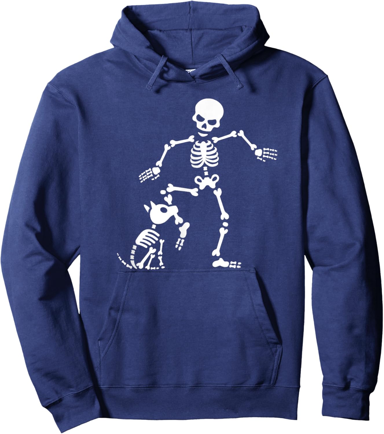 Funny Dog like bones, bone skeleton Halloween skull Men Women Girls Kids Hoodie - Hoodie | Navy