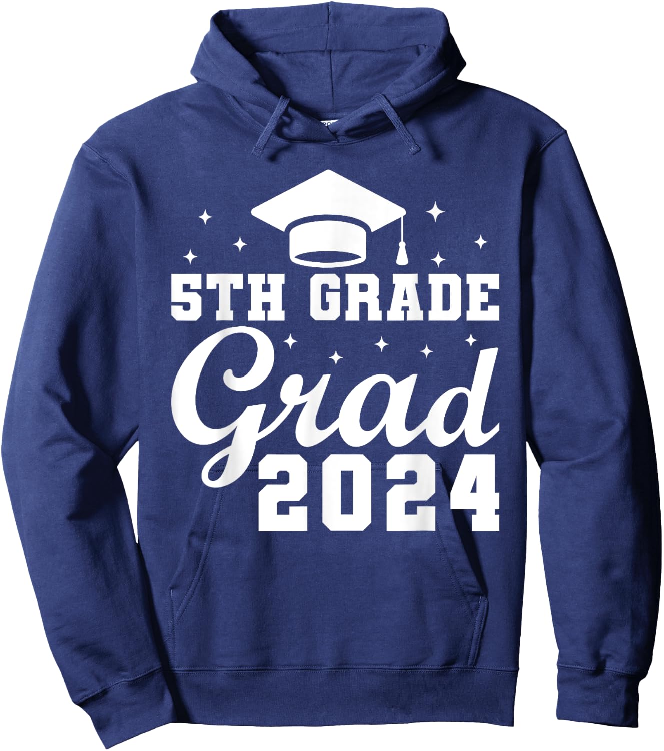 Class of 2024 5th Grade Grad 2024 Last Day of School Hoodie - Hoodie | Navy