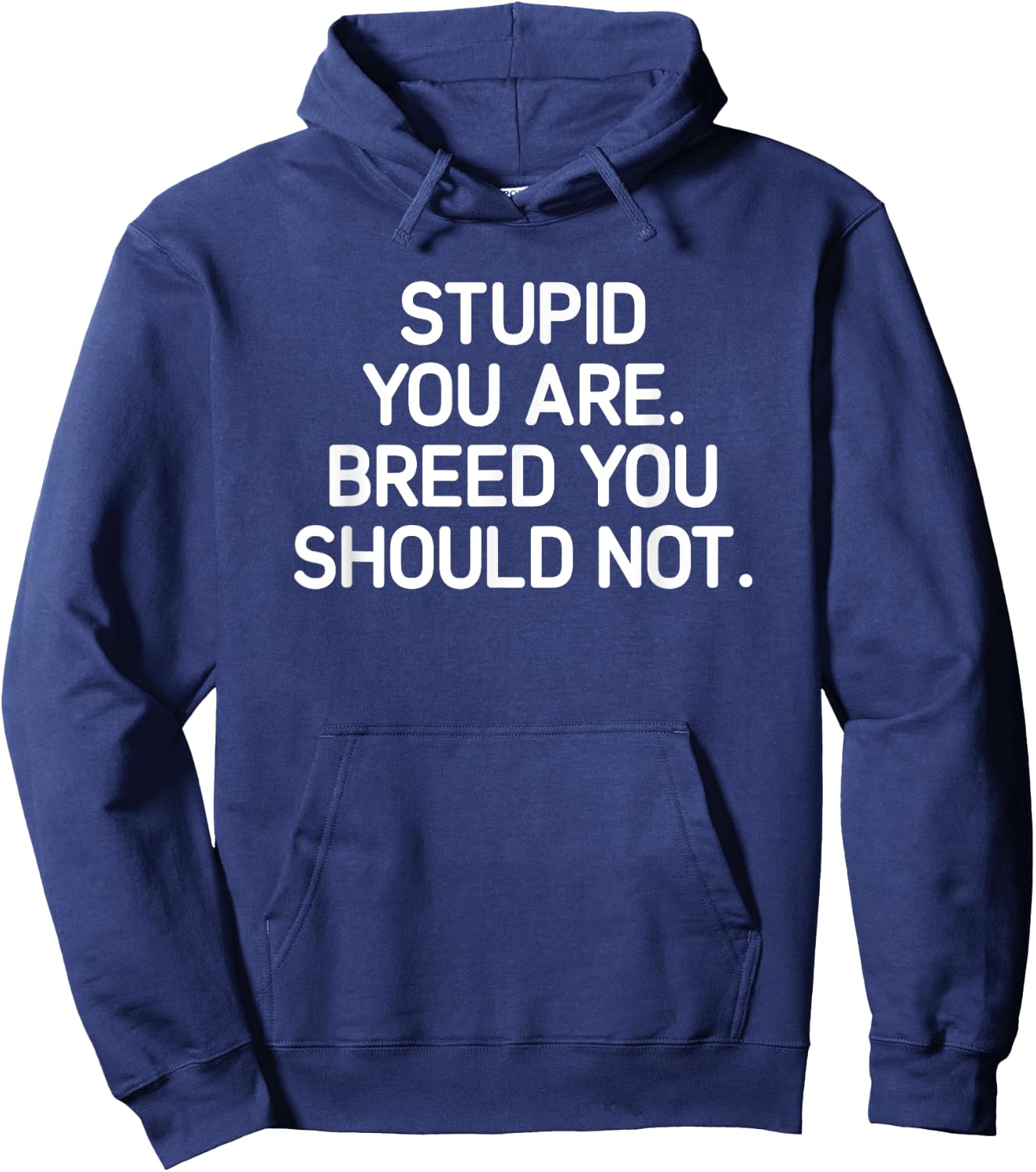 Stupid You Are Breed You Should Not, Funny, Jokes, Sarcastic Hoodie - Hoodie | Navy