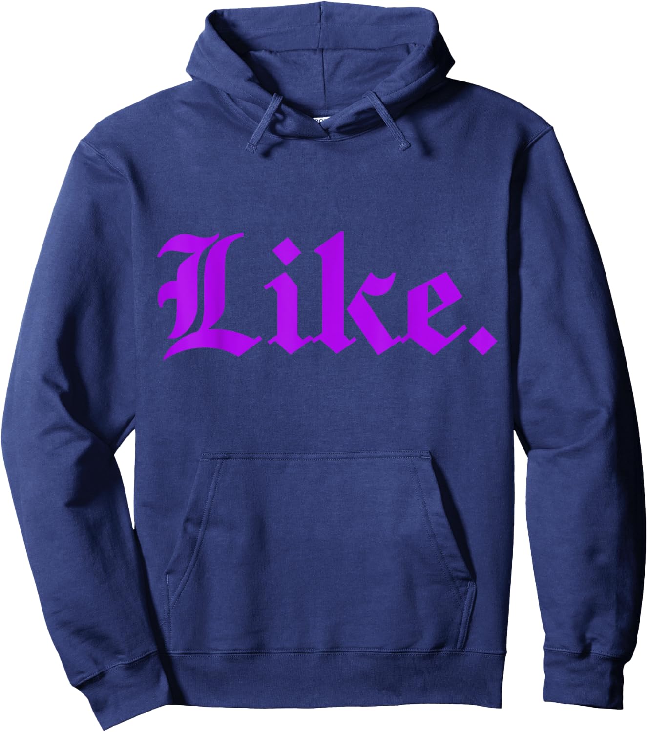 Purple Like Purple Hoodie - Hoodie | Navy