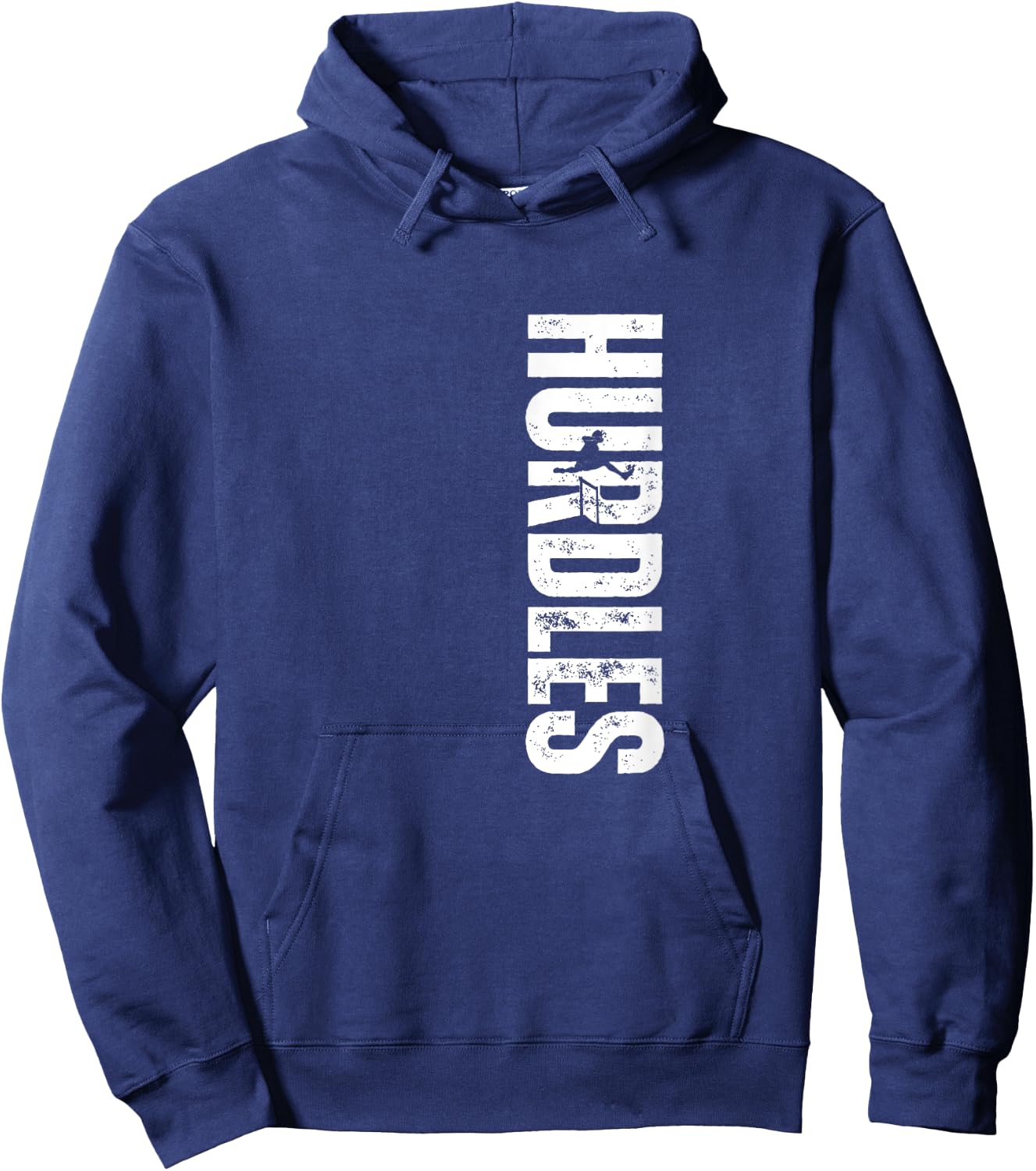 Hurdles Coach Vintage Distressed Hurdles Hoodie - Hoodie | Navy
