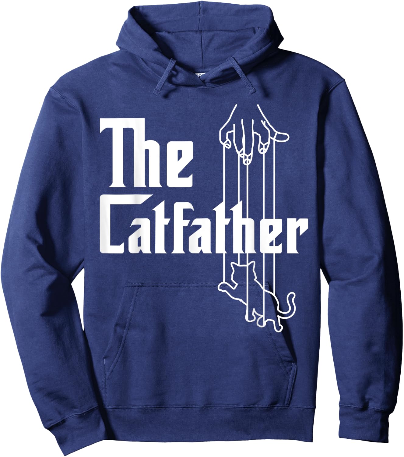 Cat Father Best Daddy Ever Papa Paw Love Kitten Meow Hoodie - Hoodie | Navy