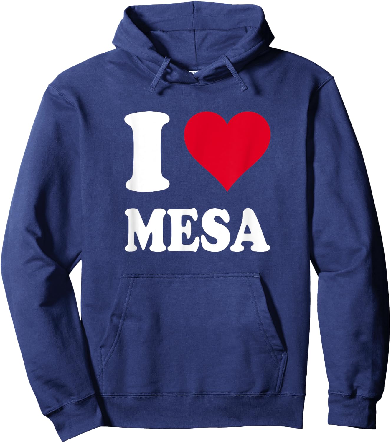 Red Heart I Love Mesa Hoodie - Hoodie | Navy