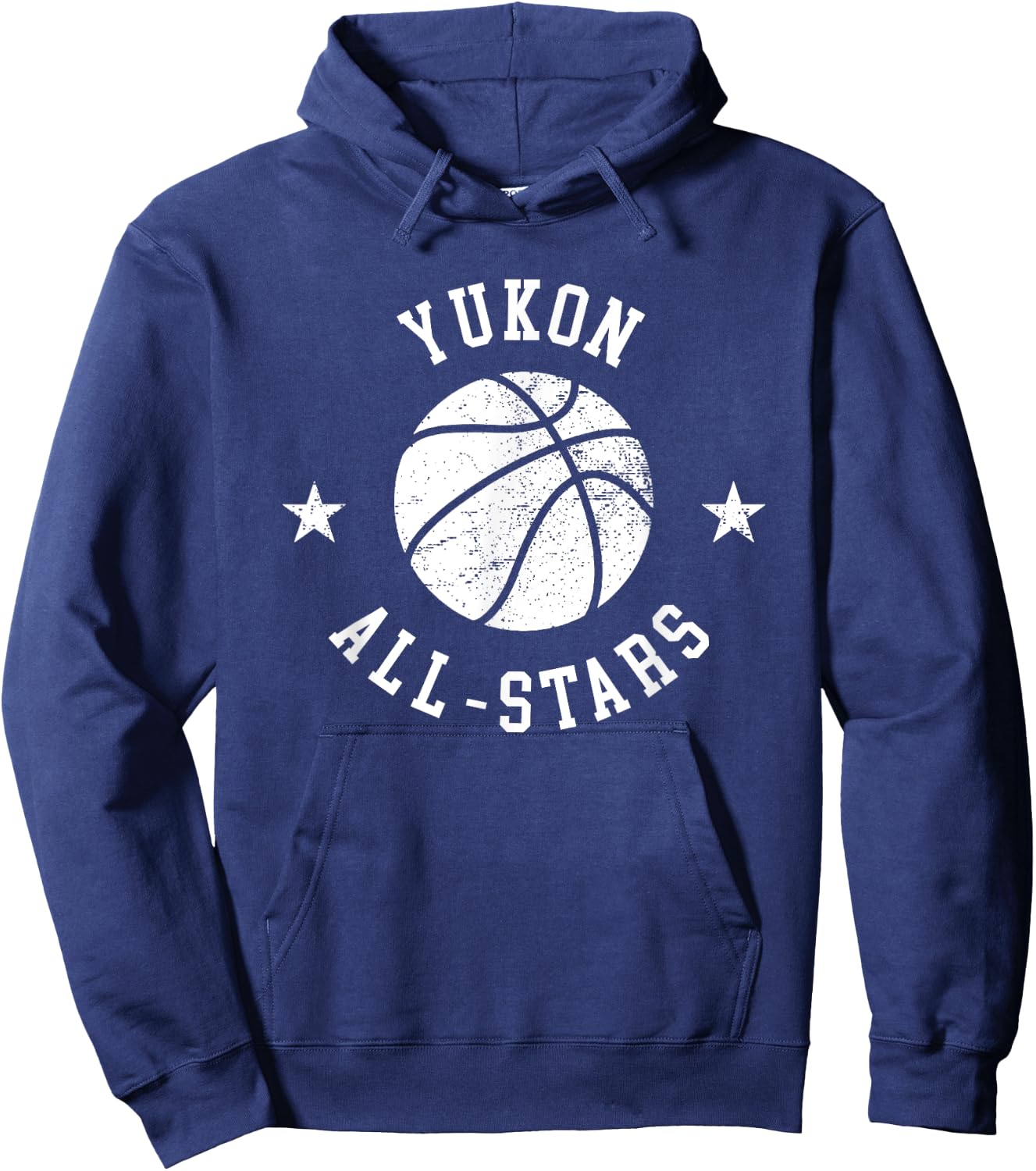 Yukon Vintage All-Stars Retro 80s Basketball Hoodie - Hoodie | Navy