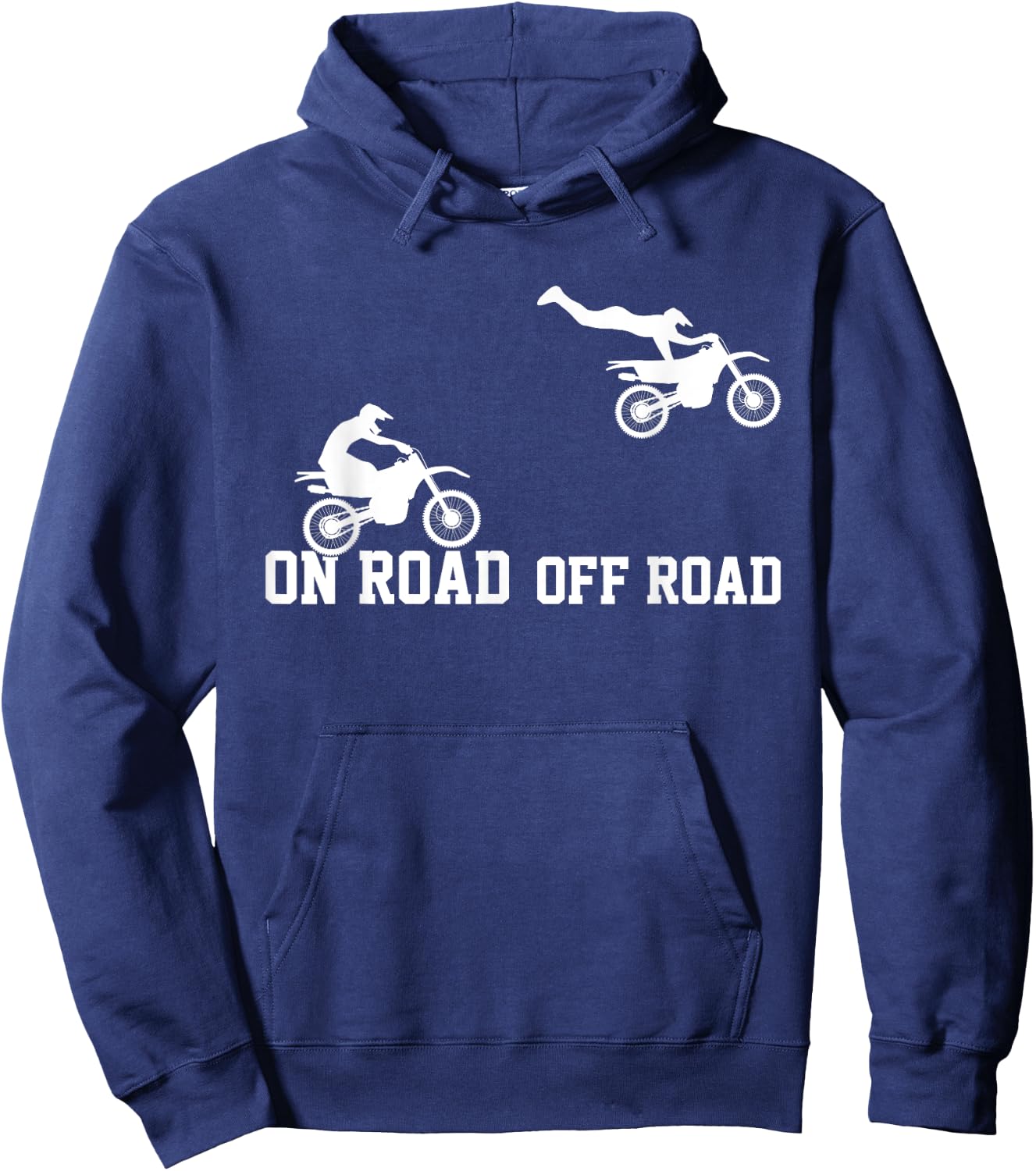 Kids motocross funny dirt bike toddler boy dirt biking Hoodie - Hoodie | Navy