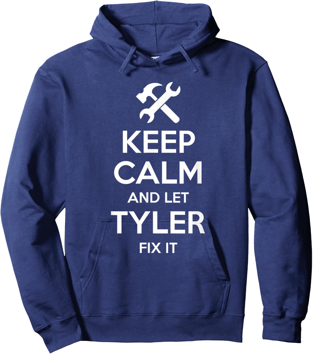 TYLER Fix Quote Funny Birthday Personalized Name Gift Hoodie - Hoodie | Navy